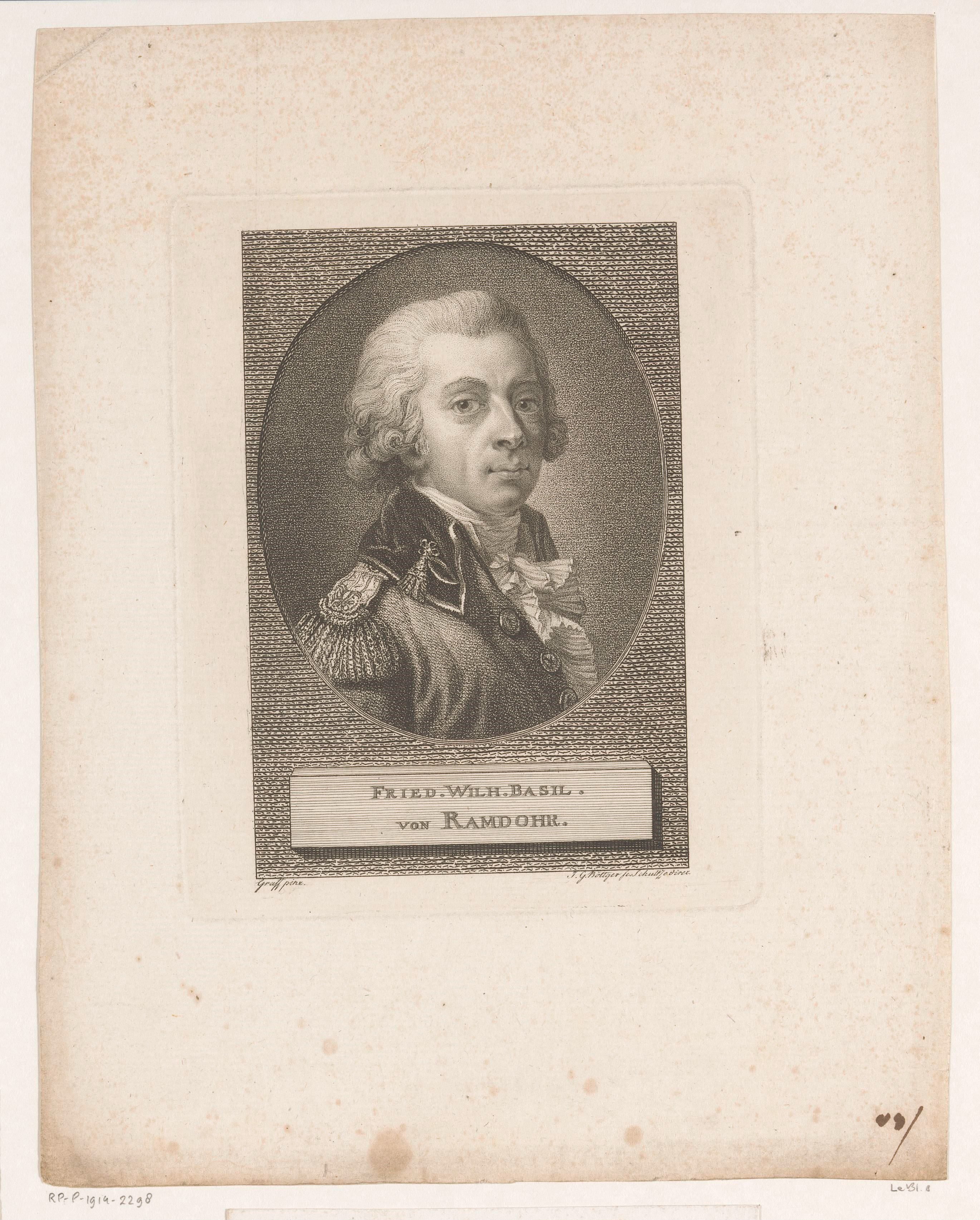 Portret van Friedrich Wilhelm Basilius von Ramdohr