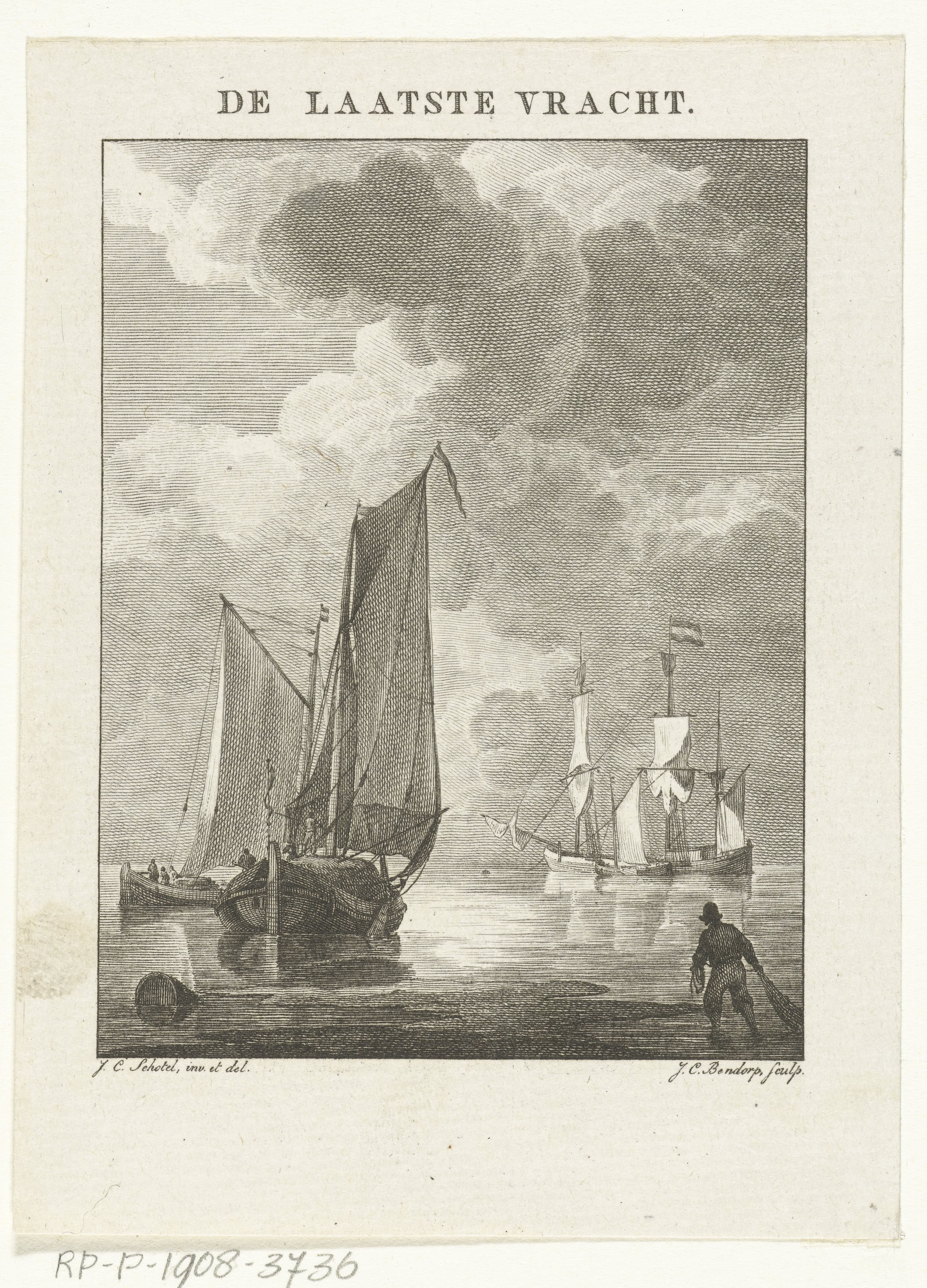 Schepen gaan voor anker