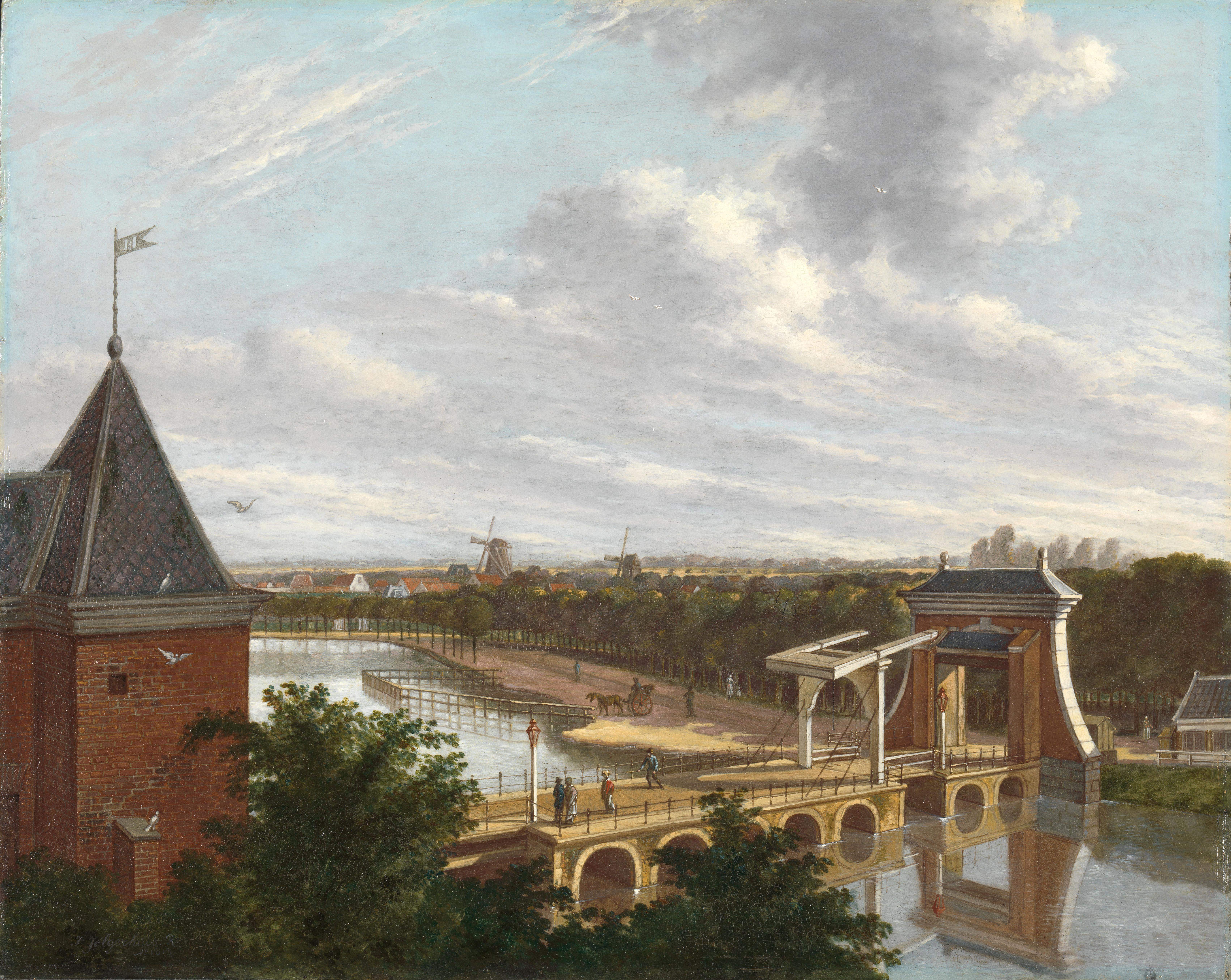 De Amsterdamse buitensingel bij de Leidsepoort, gezien vanuit de schouwburg