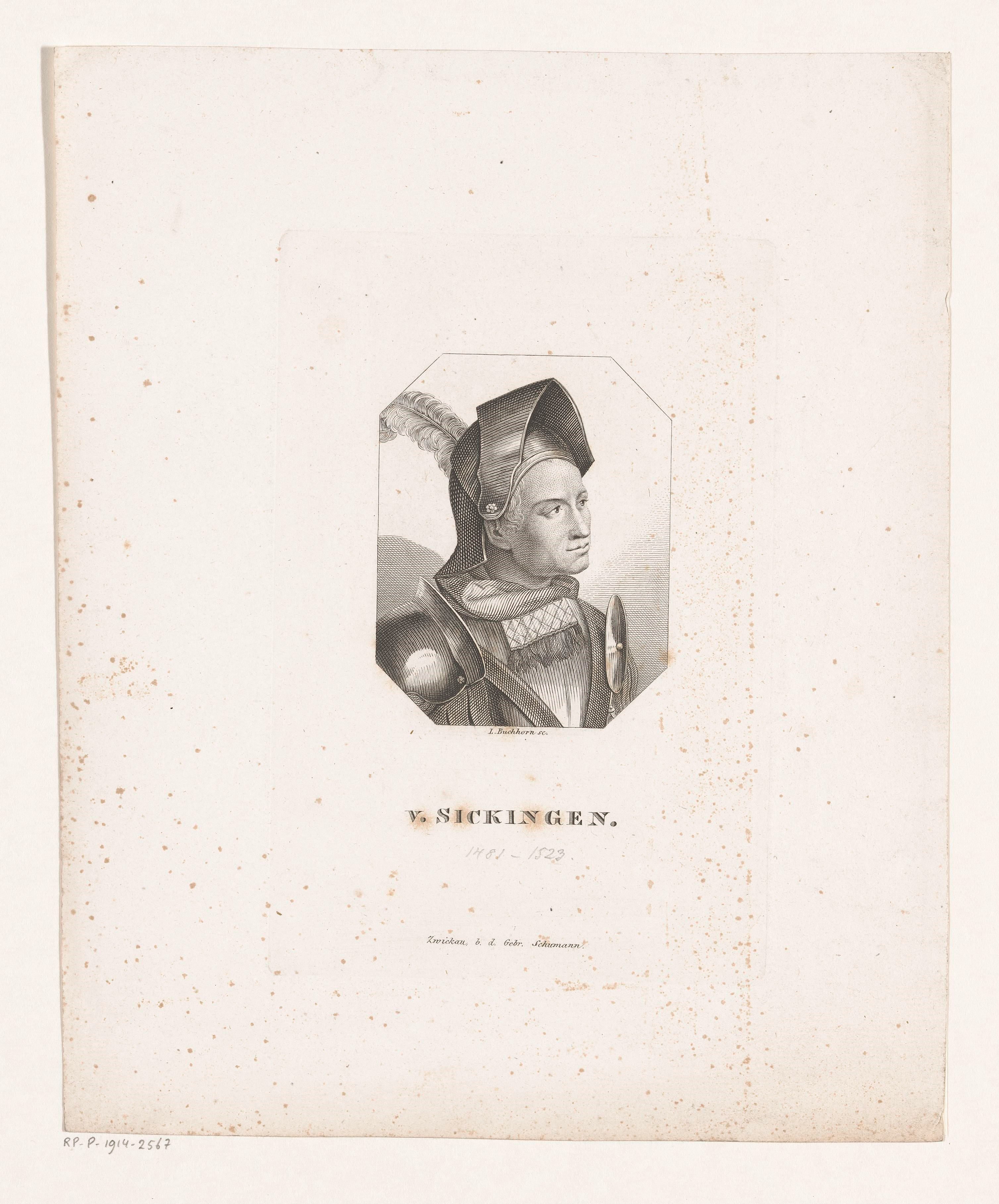 Portret van Franz von Sickingen