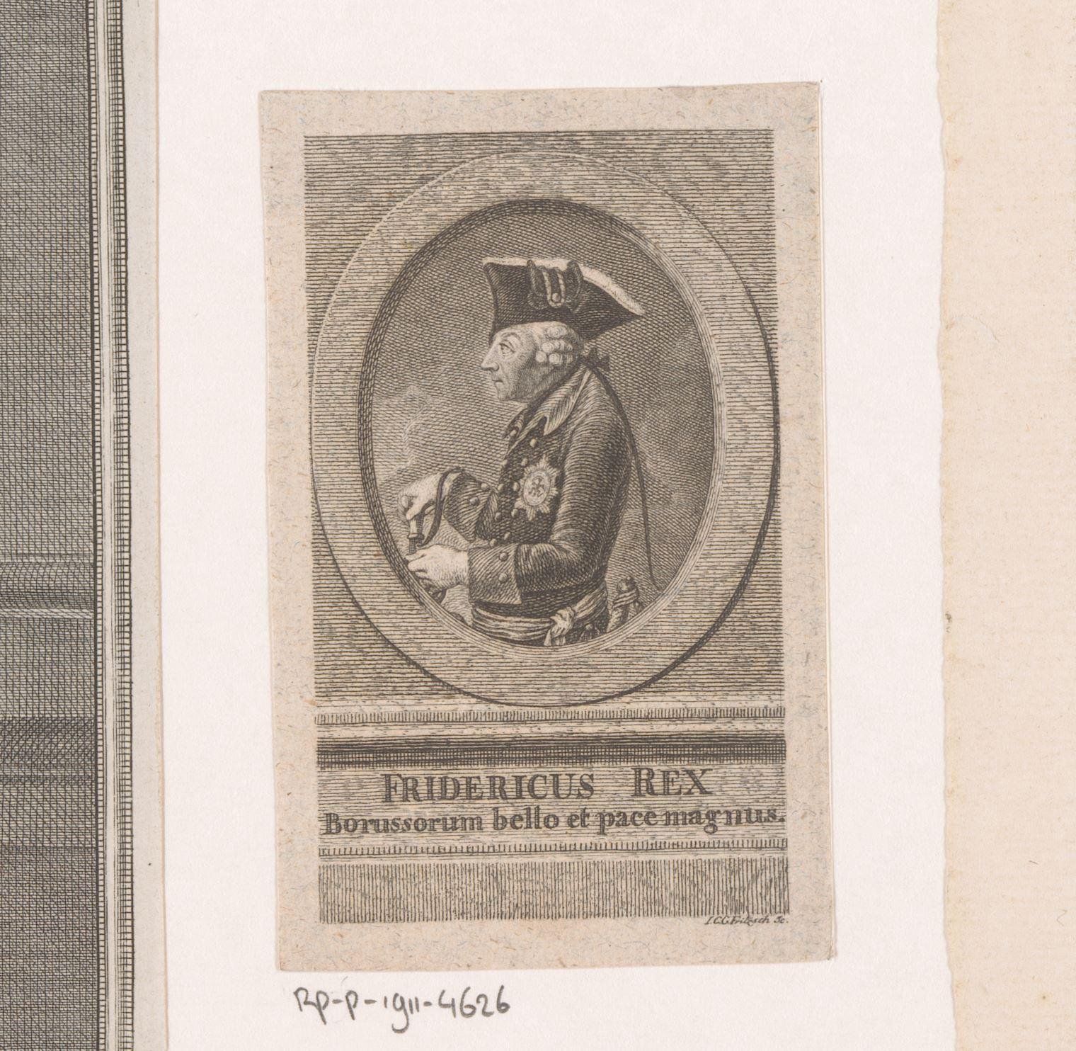 Portret van Frederik de Grote