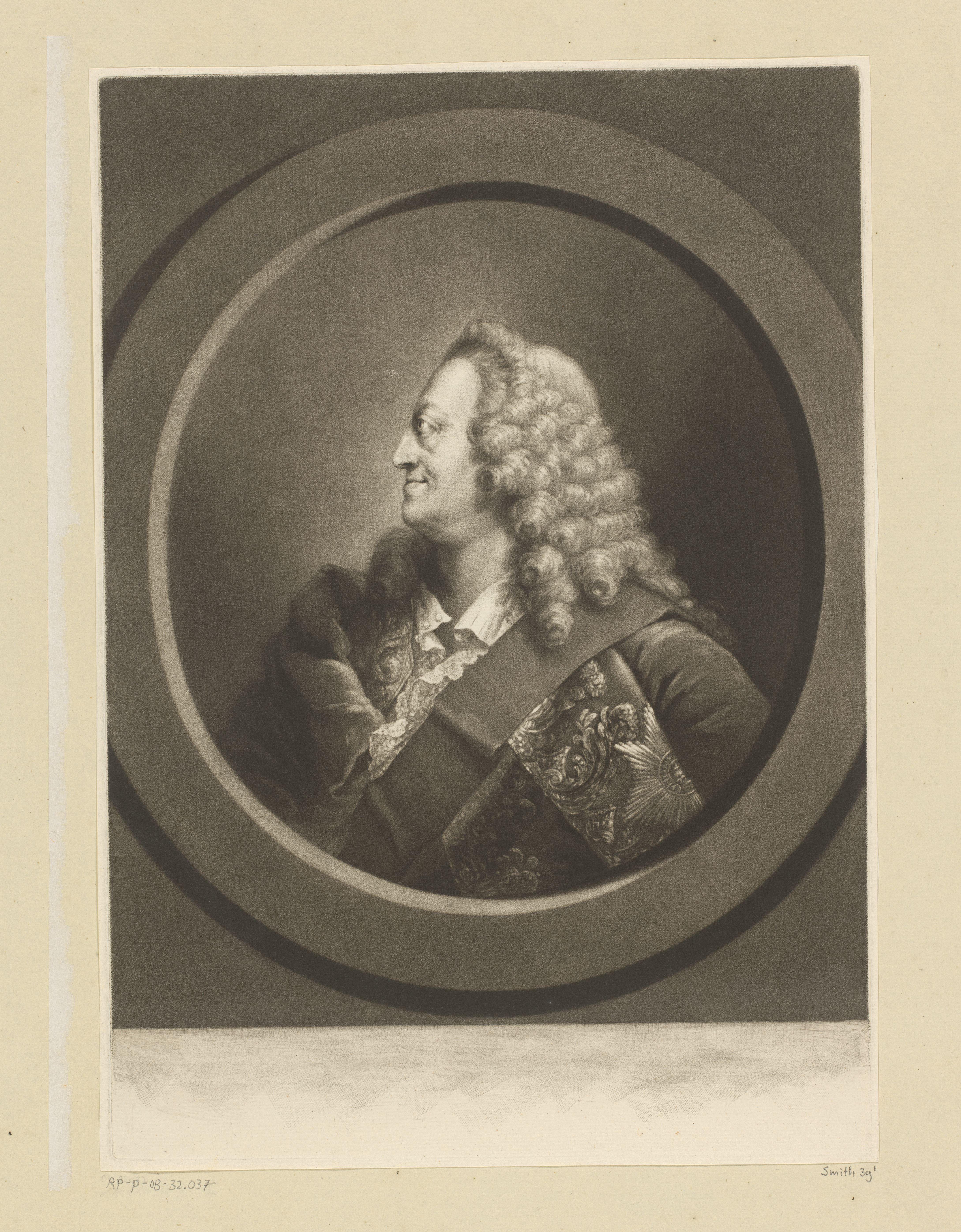 Portret van George II, koning van Groot-Brittannië