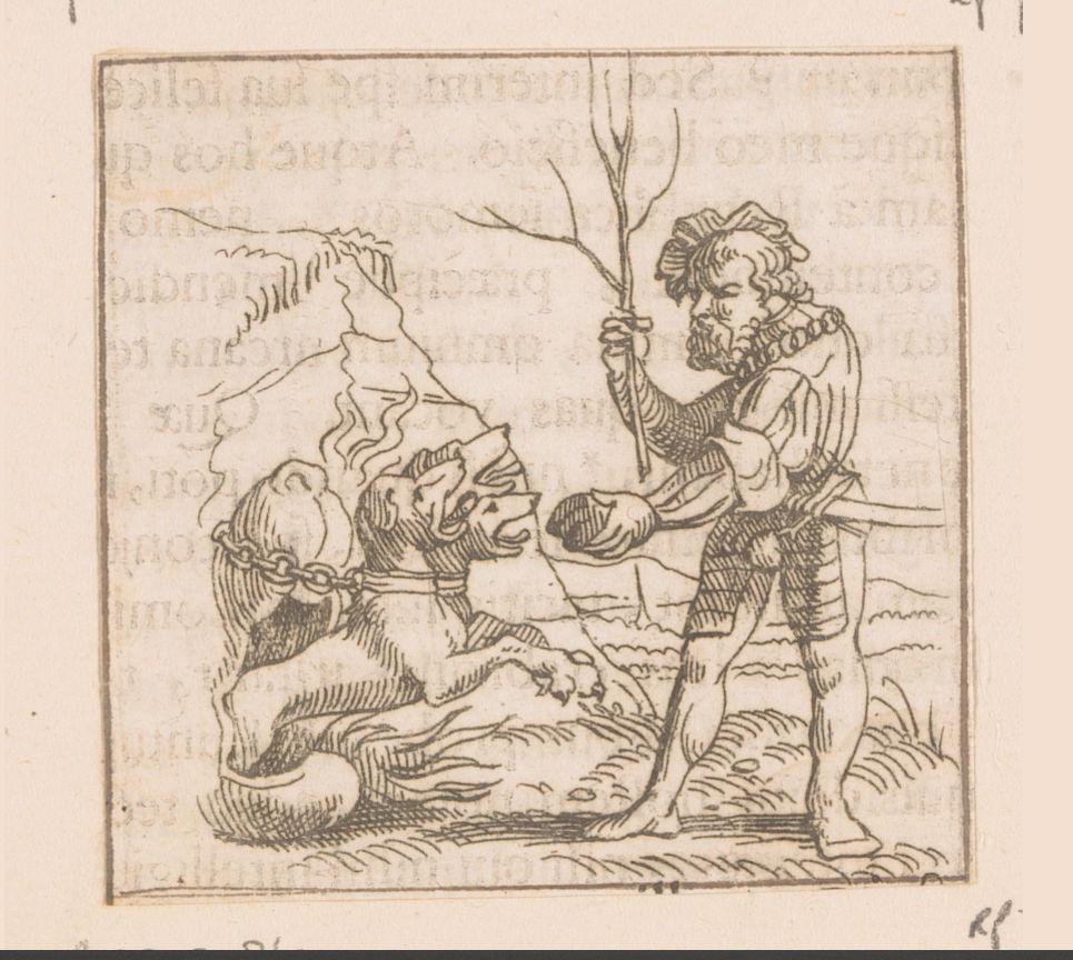 Aeneas en Cerberus