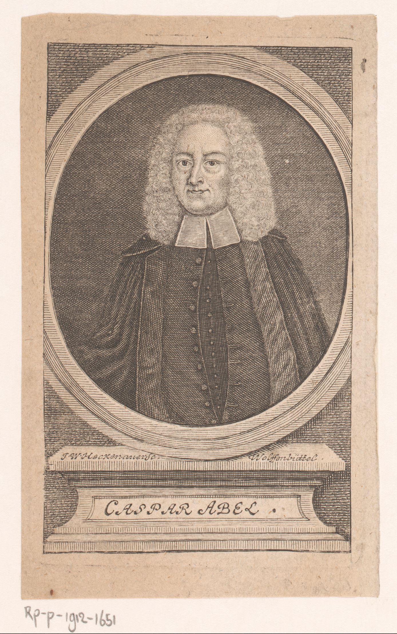Portret van Caspar Abel