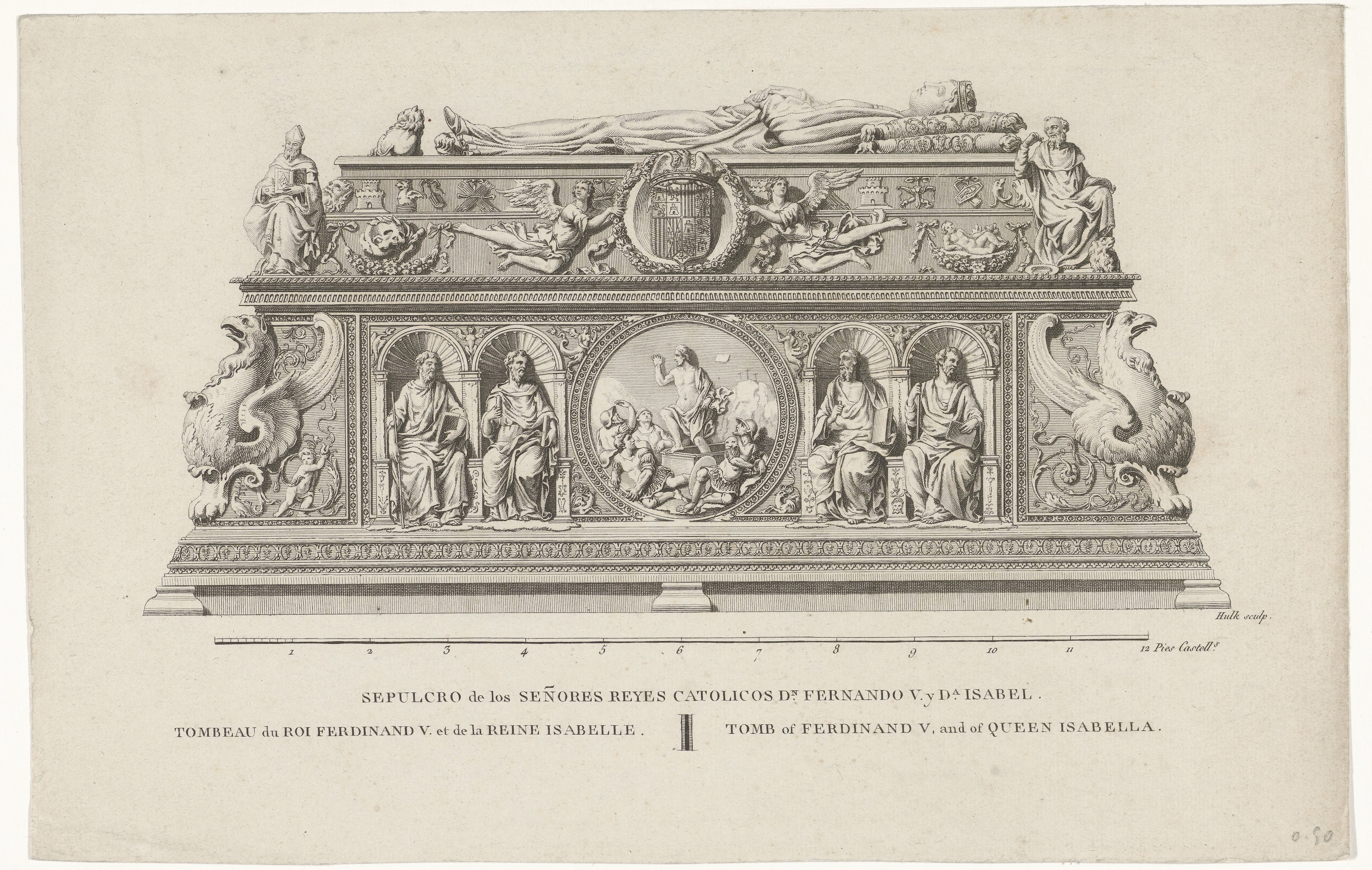 Graftombe voor Ferdinand II de Katholieke, koning van Aragón en Isabella I de Katholieke, koningin van Castilië