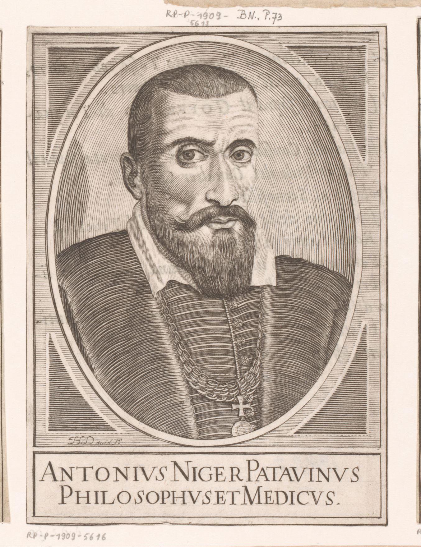 Portret van Antonius Niger