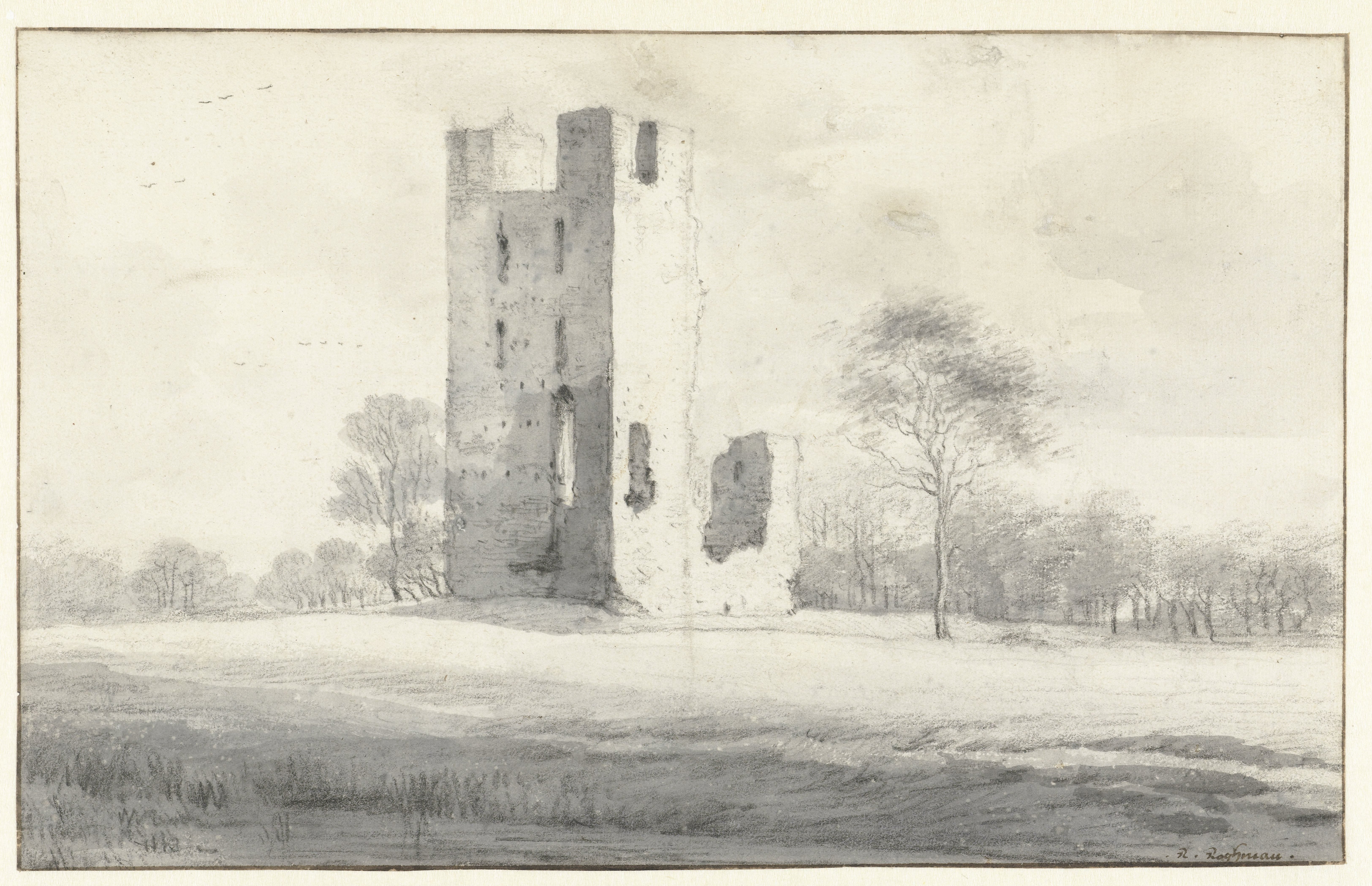 View of Huis te Vliet, Seen from the South-west