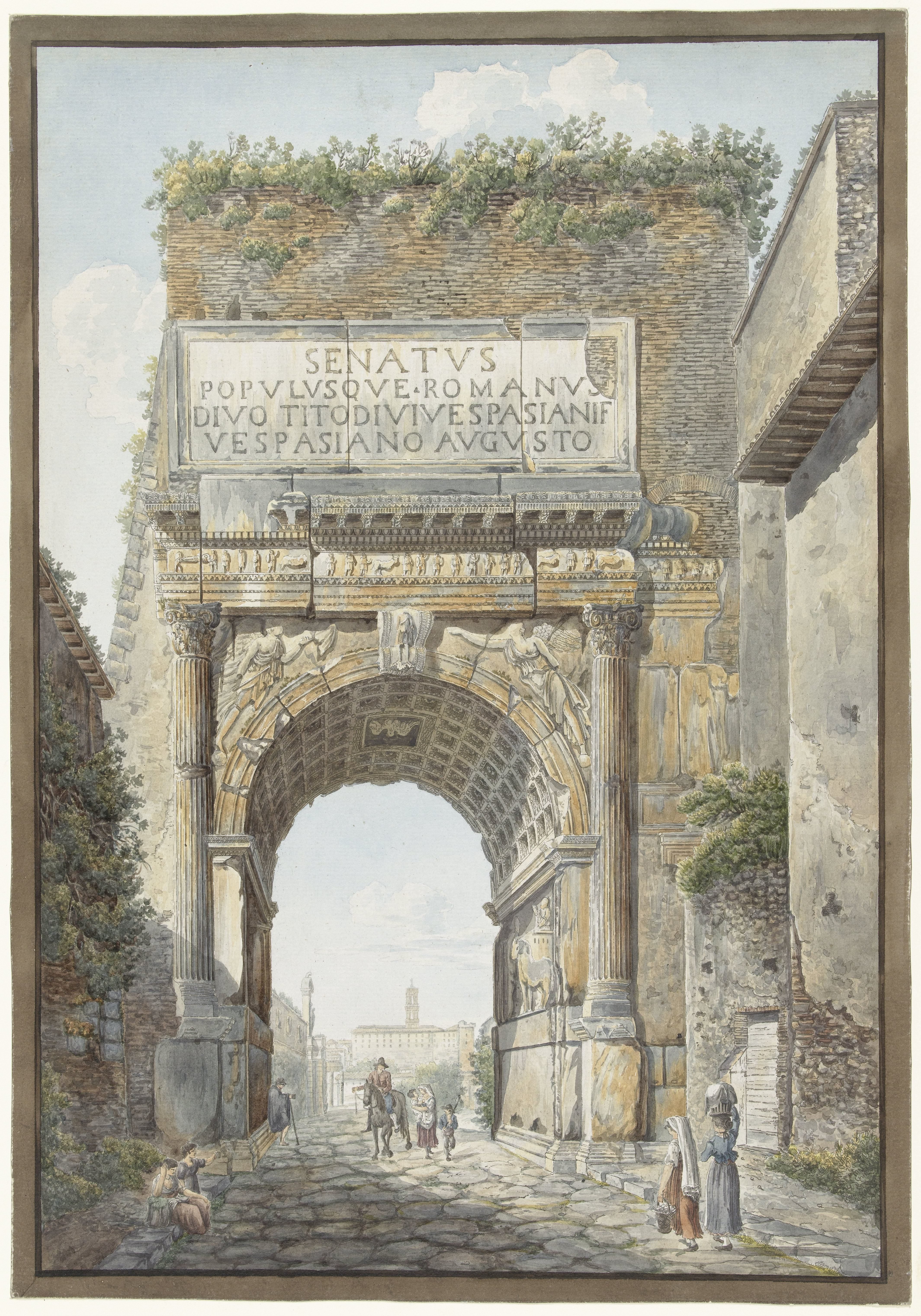 De boog van Titus op het Forum Romanum