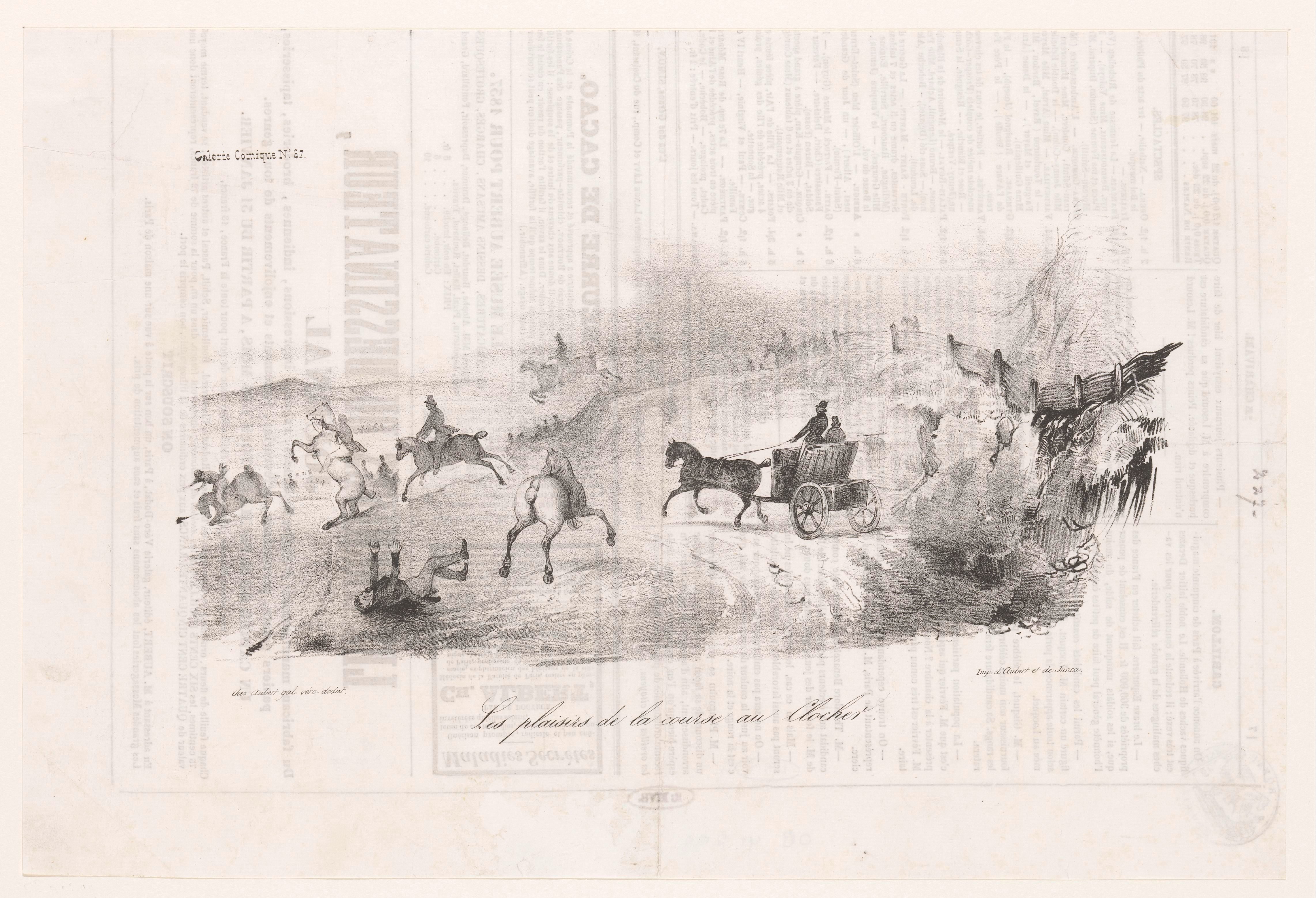 Paardenrace in het veld