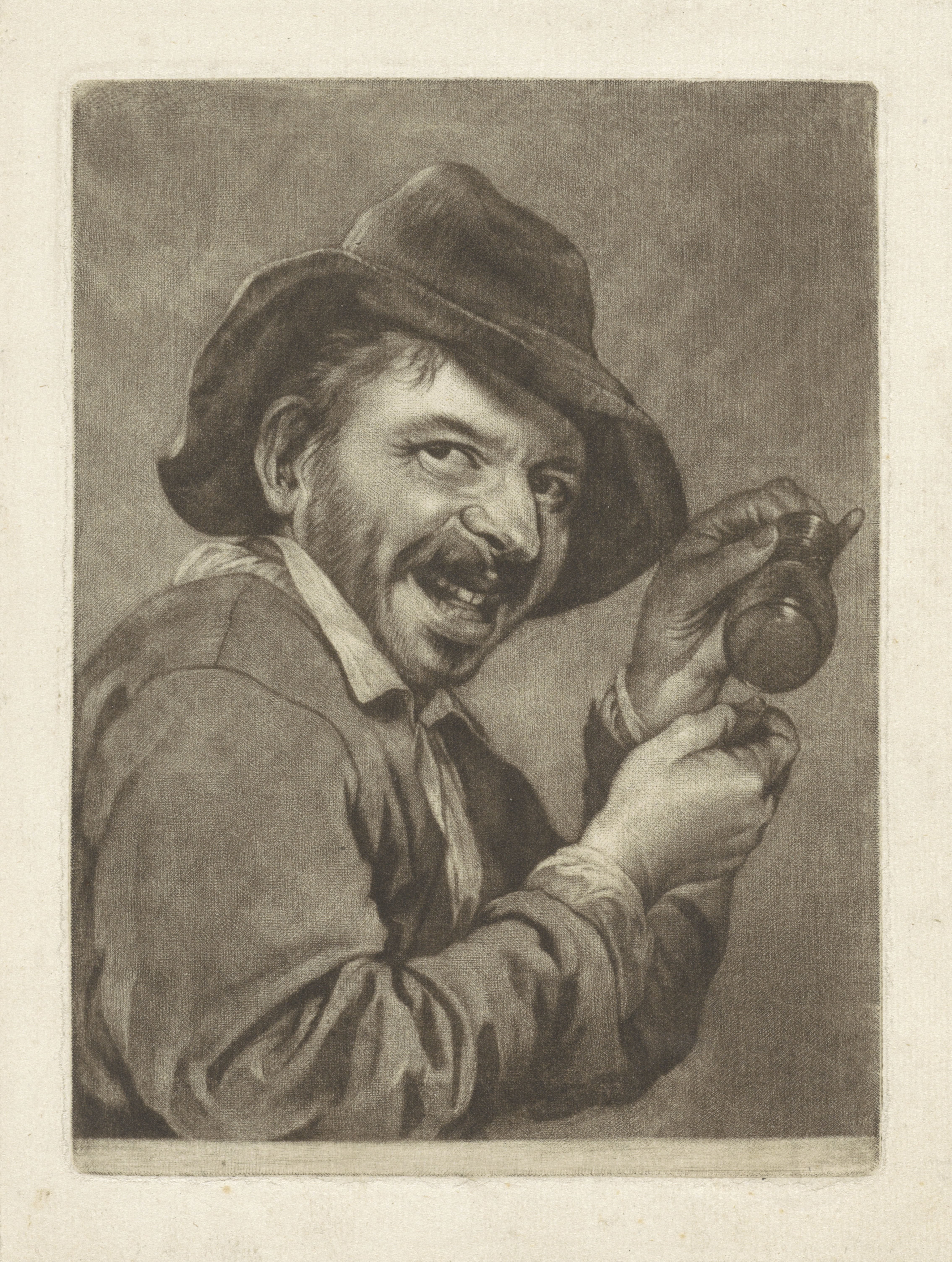 Man met een leeg glas (de Smaak)