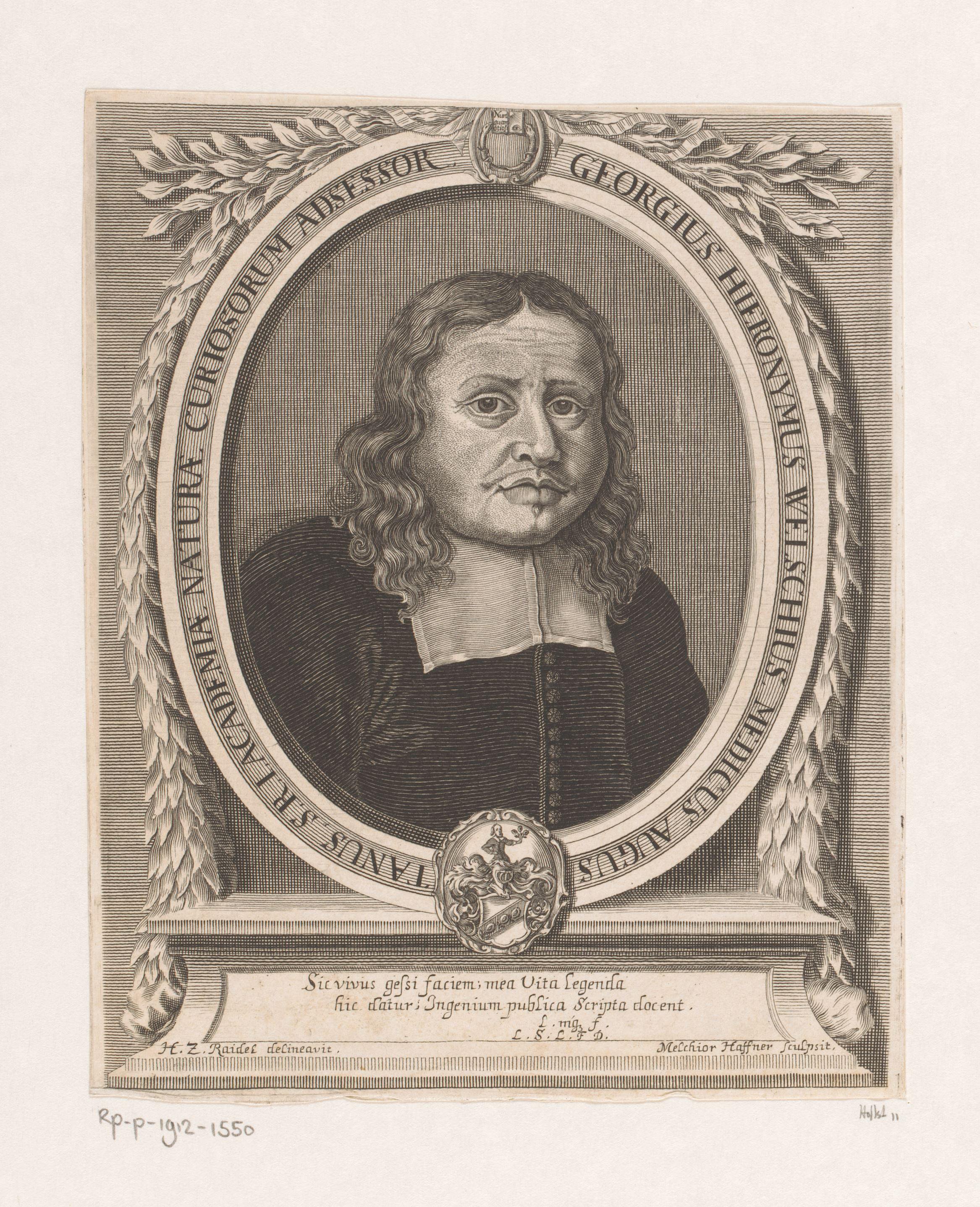 Portret van Georg Hieronymus Welsch