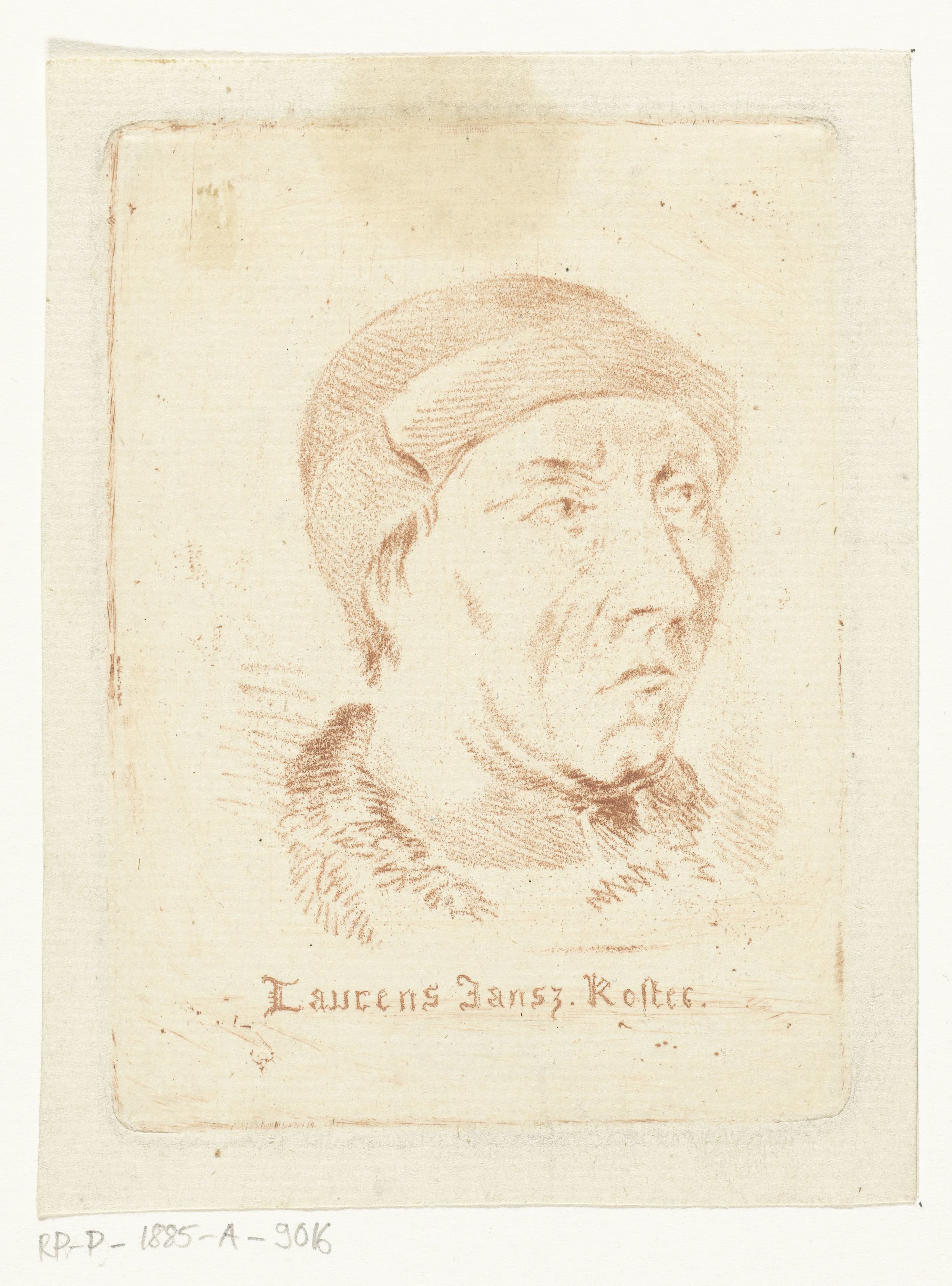 Portret van Laurens Jansz. Coster