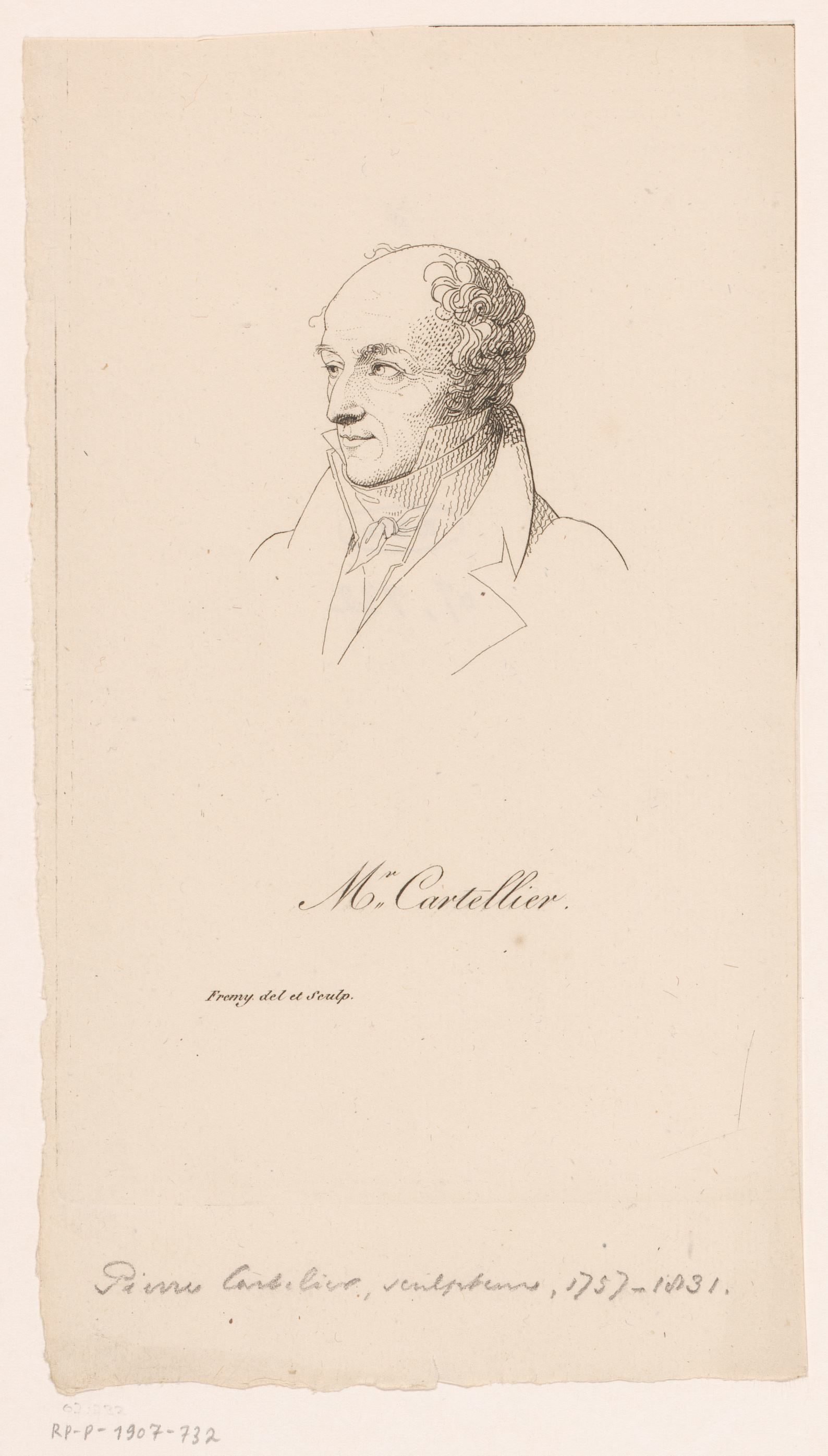 Portret van Pierre Cartellier
