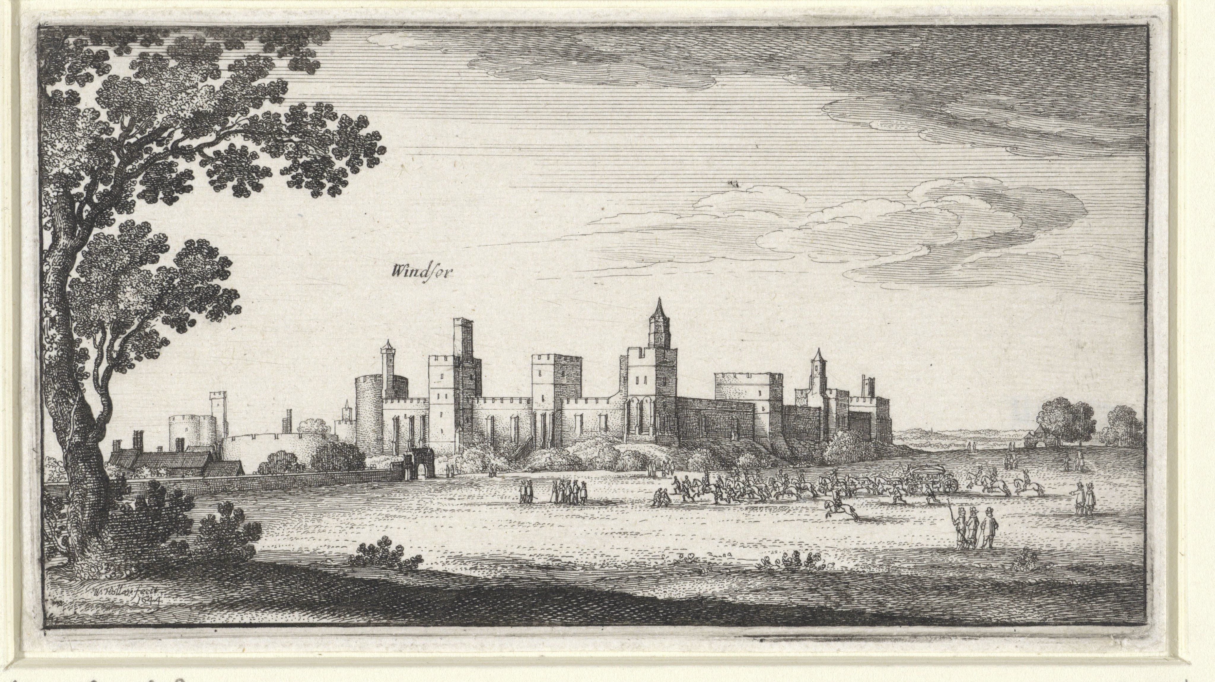 Gezicht op Windsor Castle