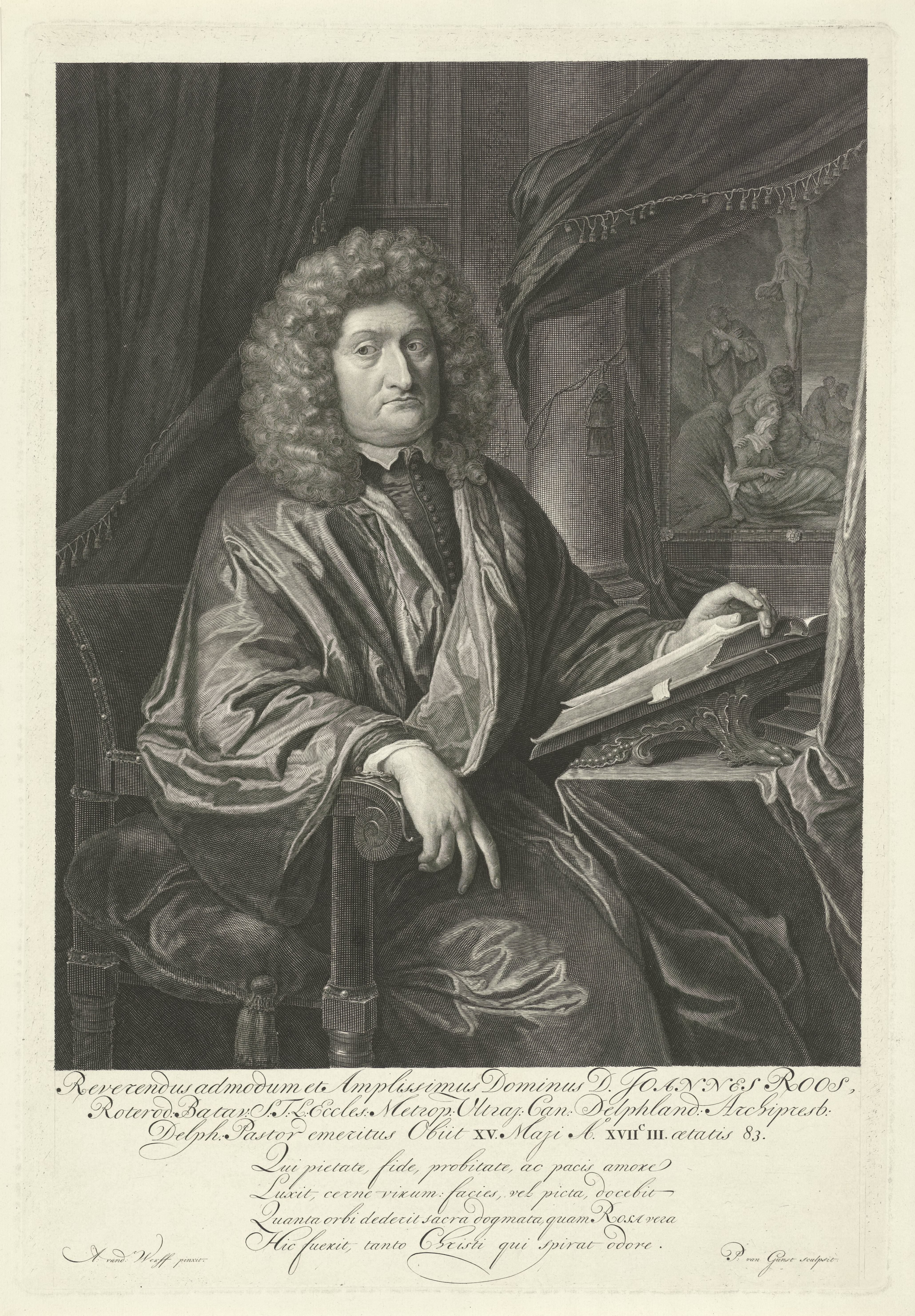Portret van Adriaan van Woelwijk alias Johannes Roos