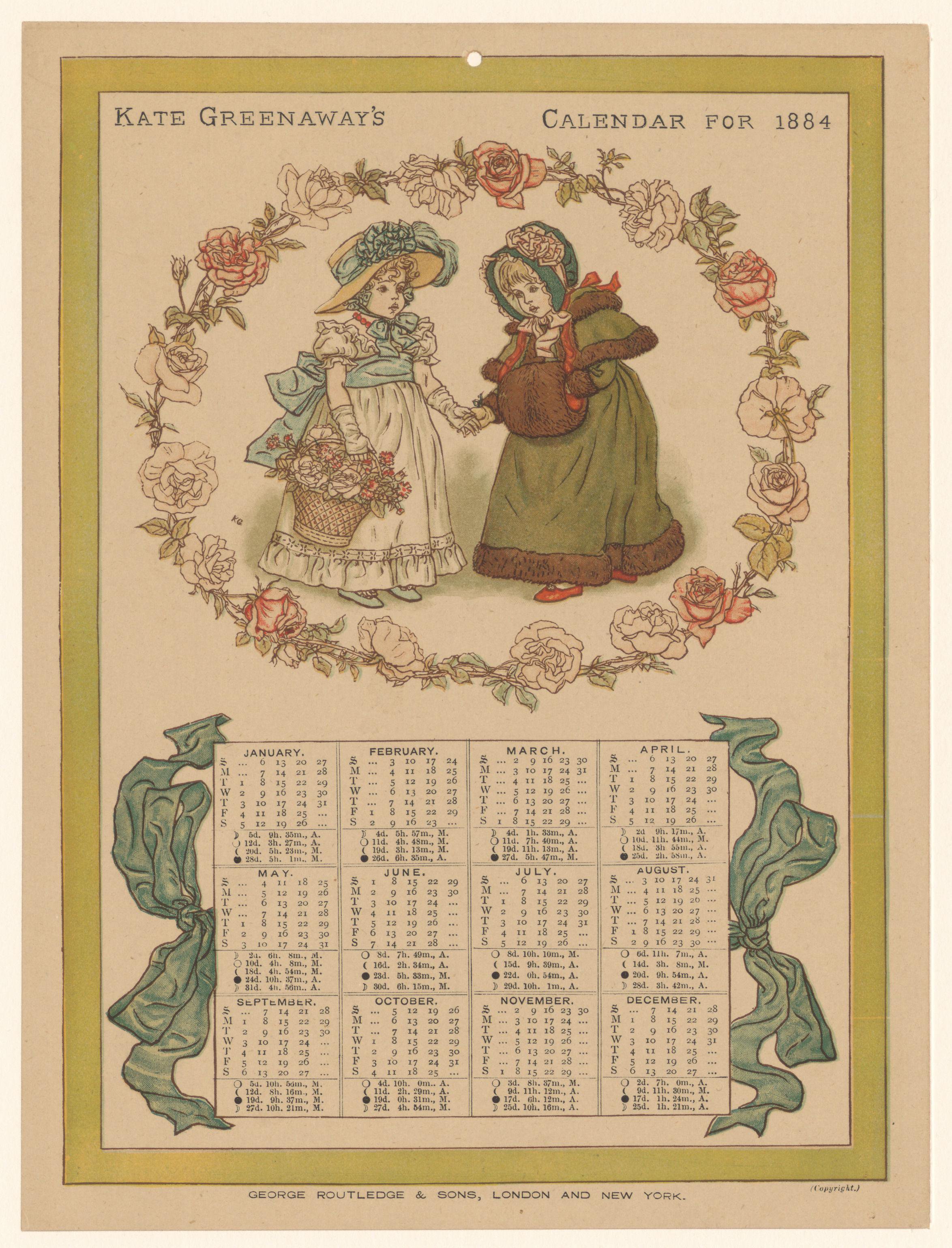 Kalender van 1884
