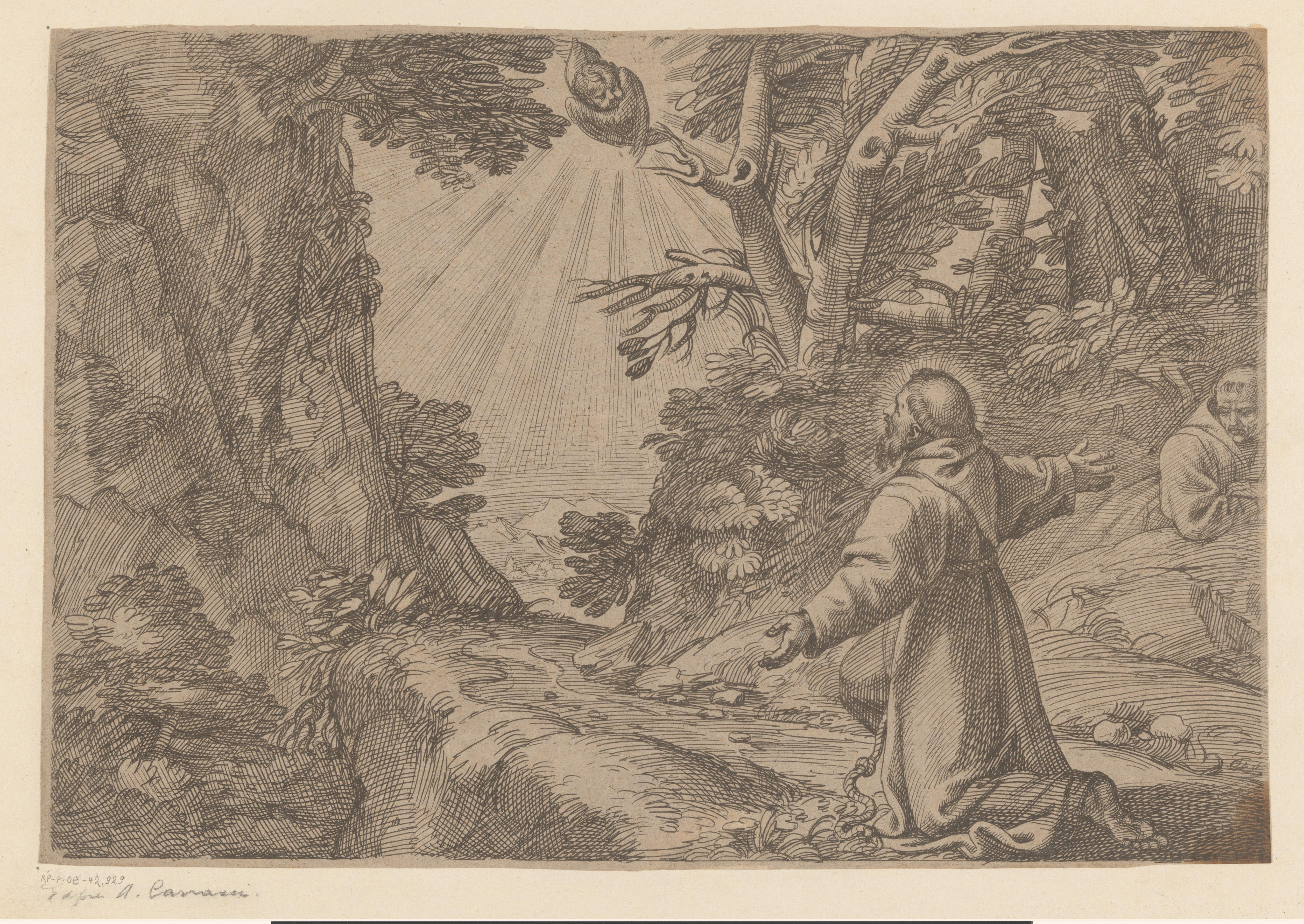 H. Franciscus van Assisi ontvangt de stigmata