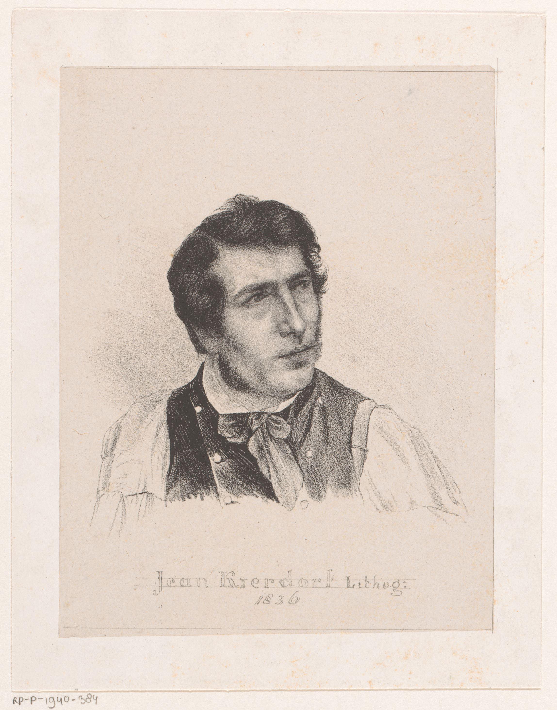 Zelfportret van Jean Kierdorff
