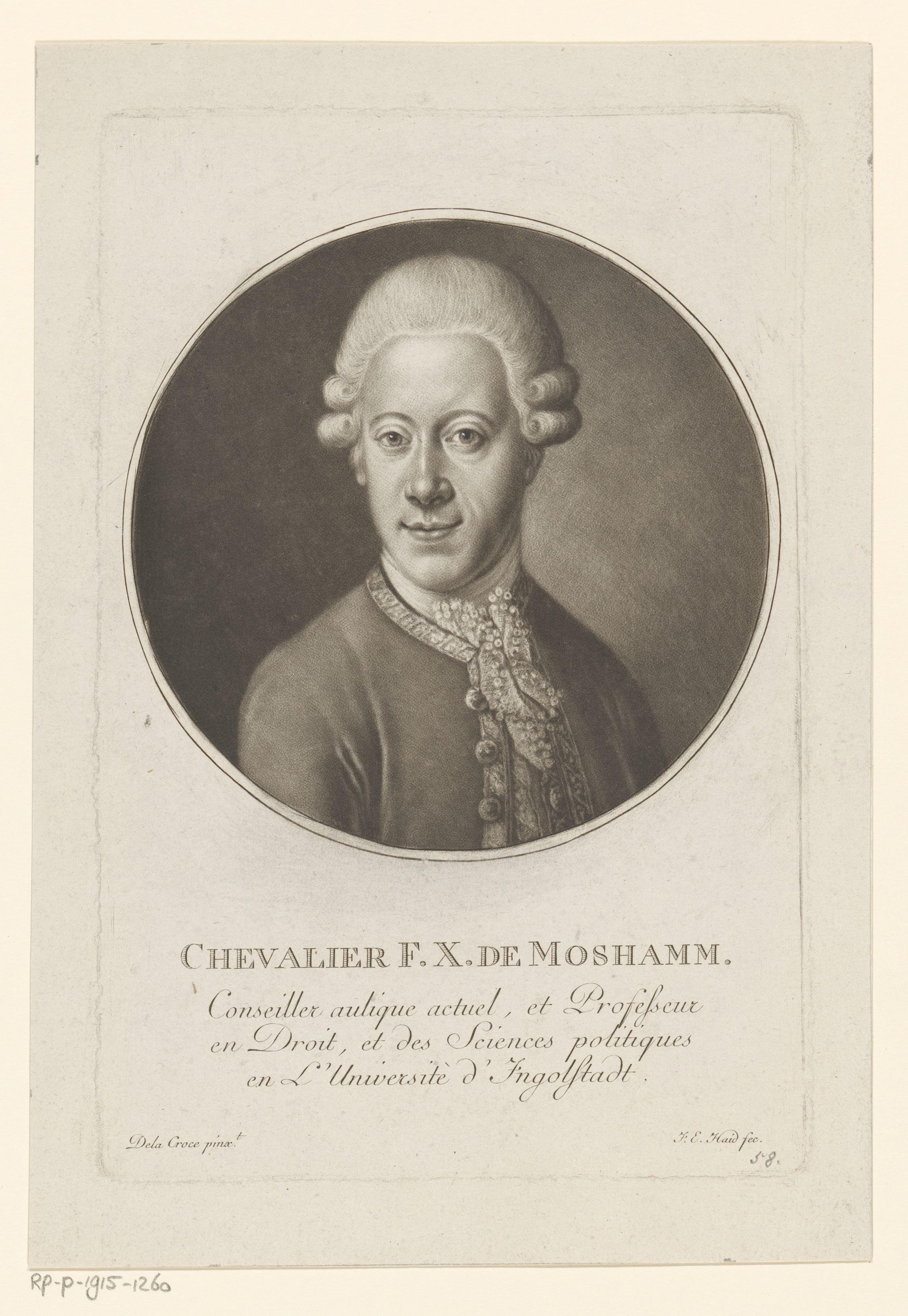 Portret van Franz Xaver von Moshammer