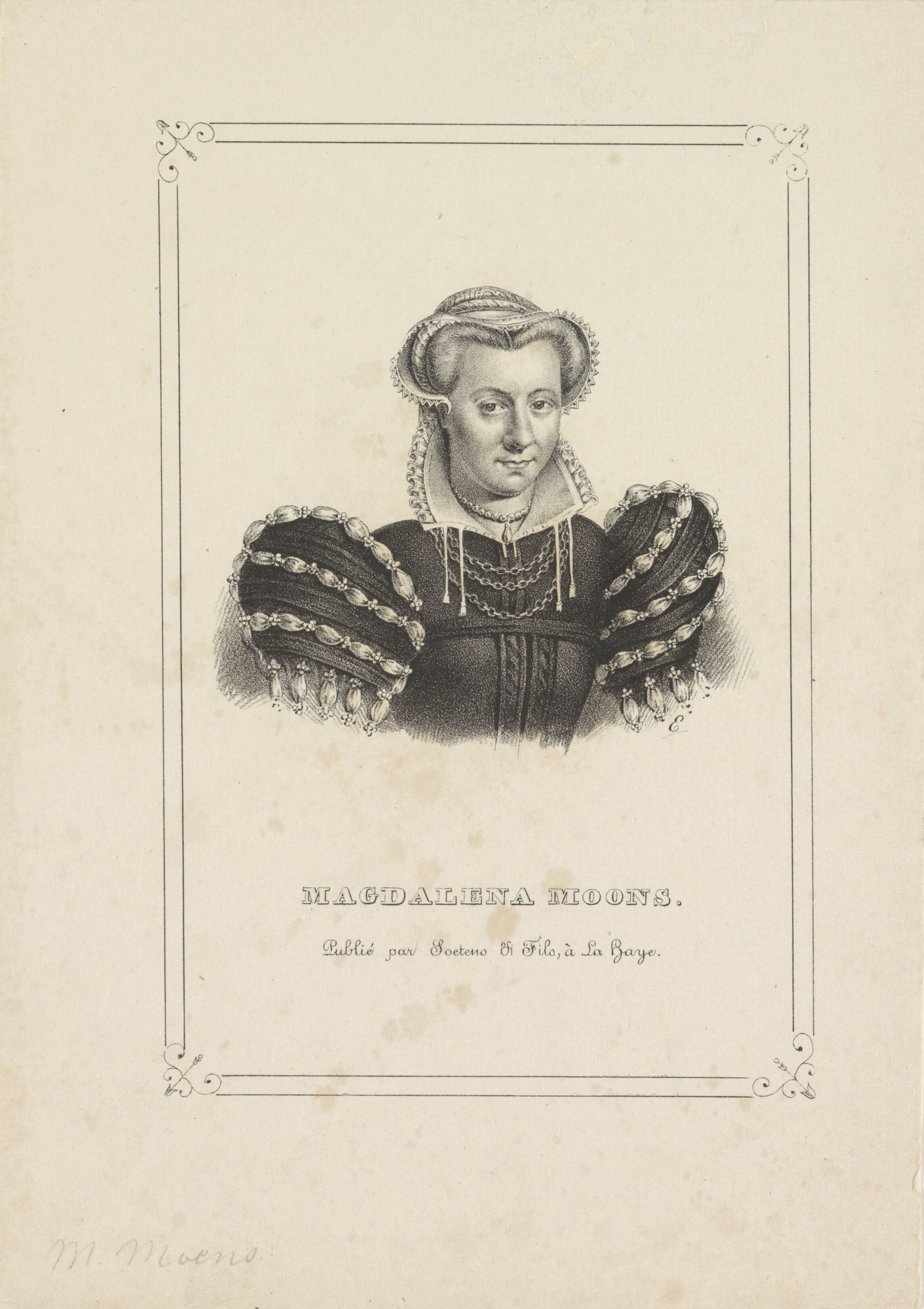 Portret van Magdalena Moons