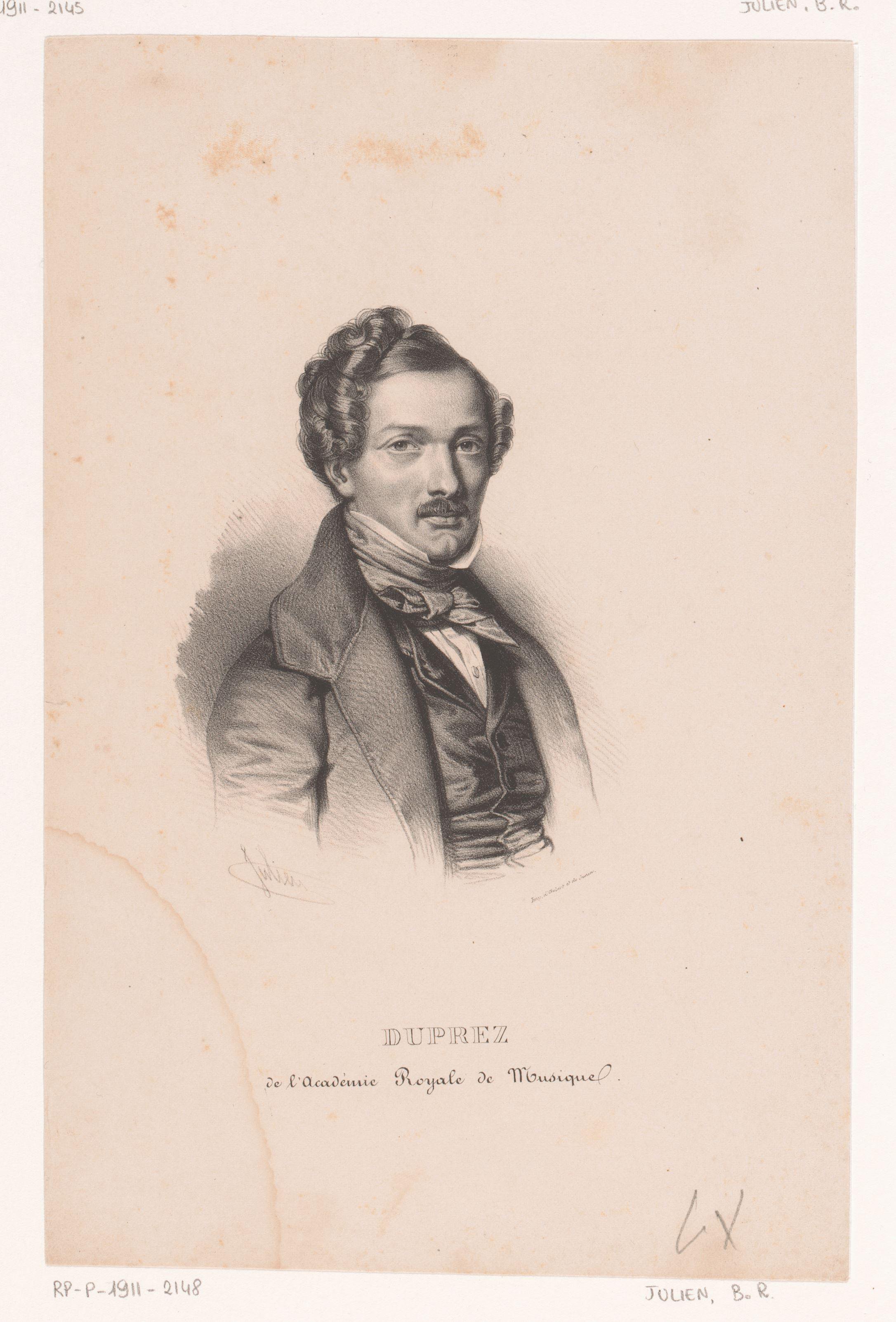Portret van Gilbert Duprez