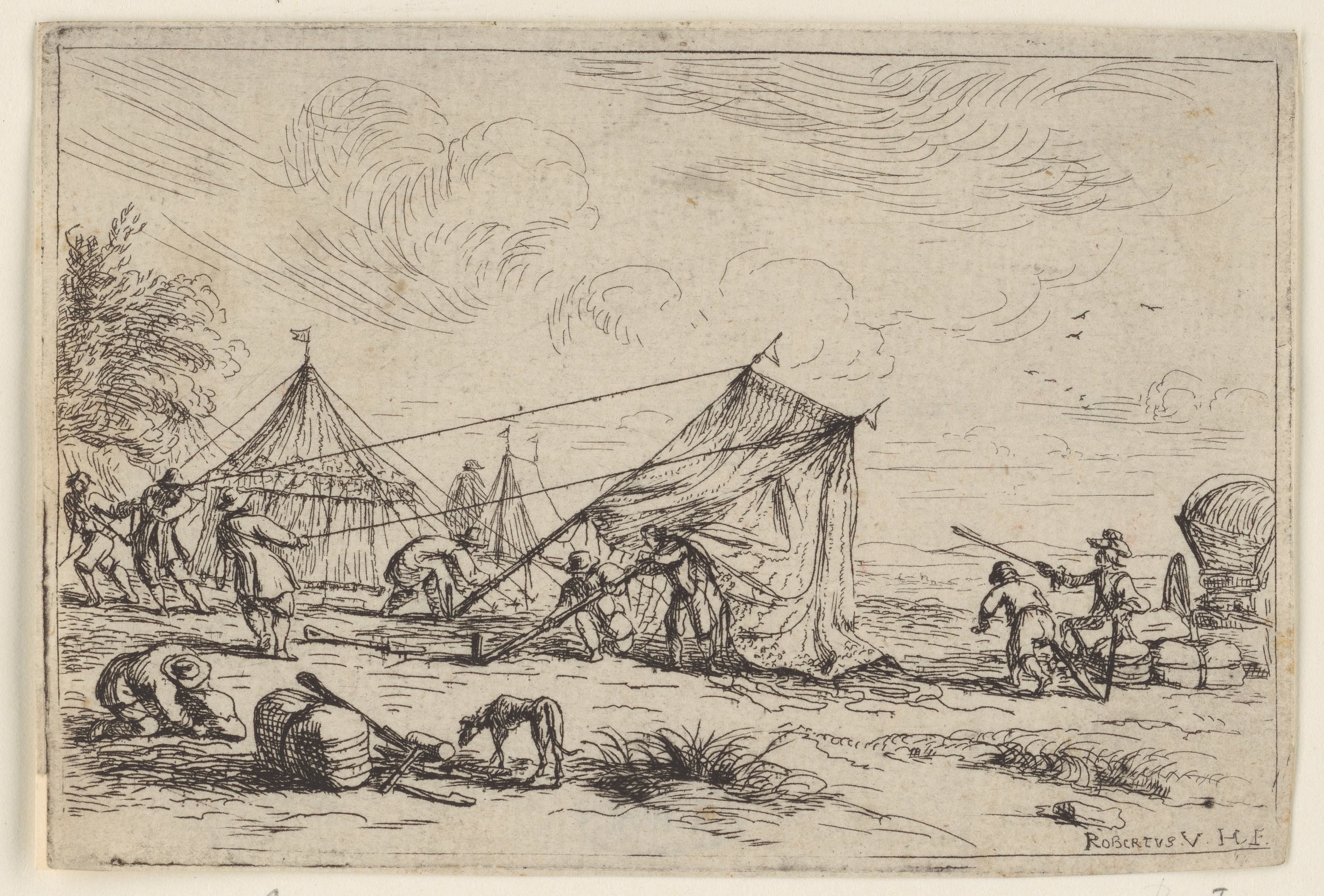 Opzetten van een tent