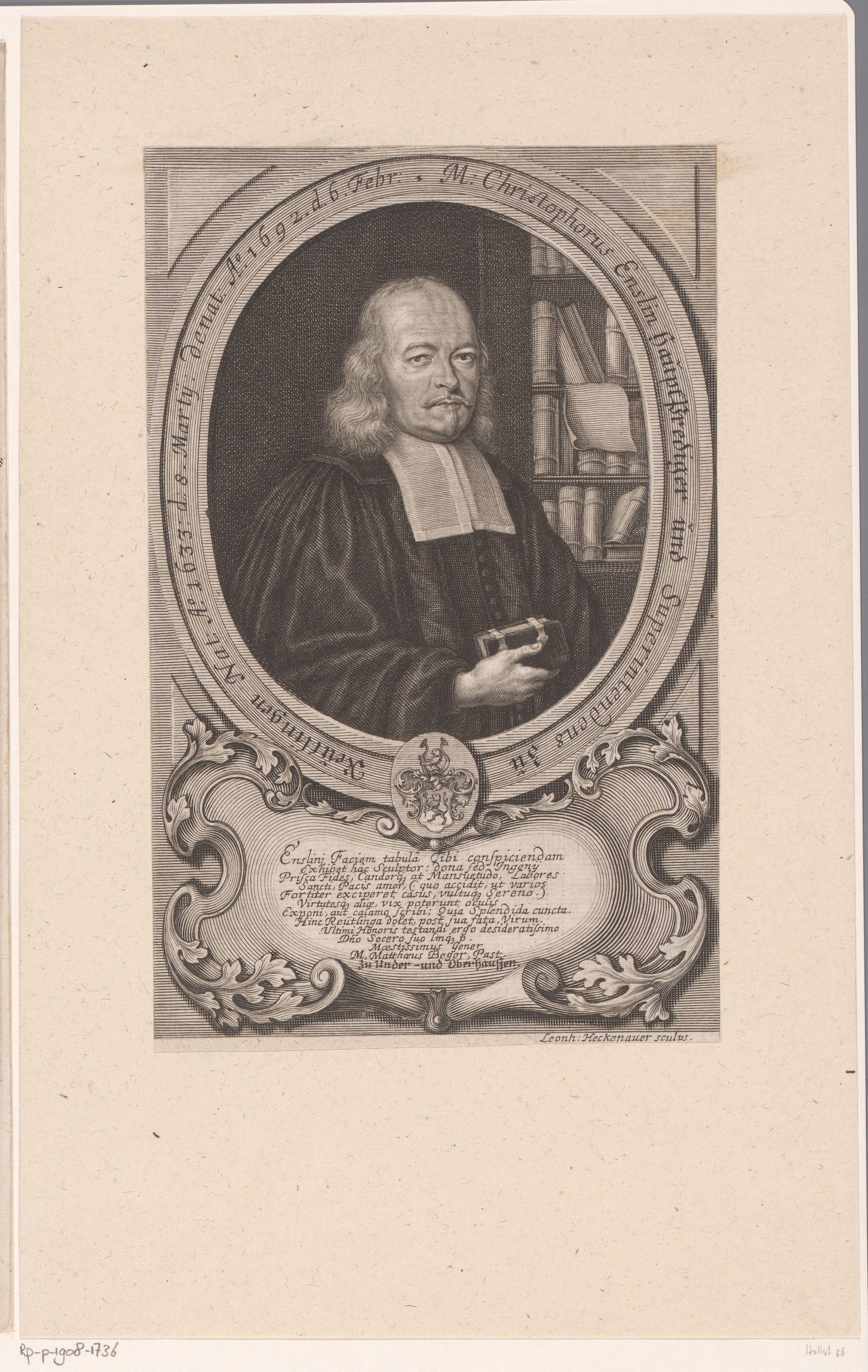 Portret van Christoph Enslin