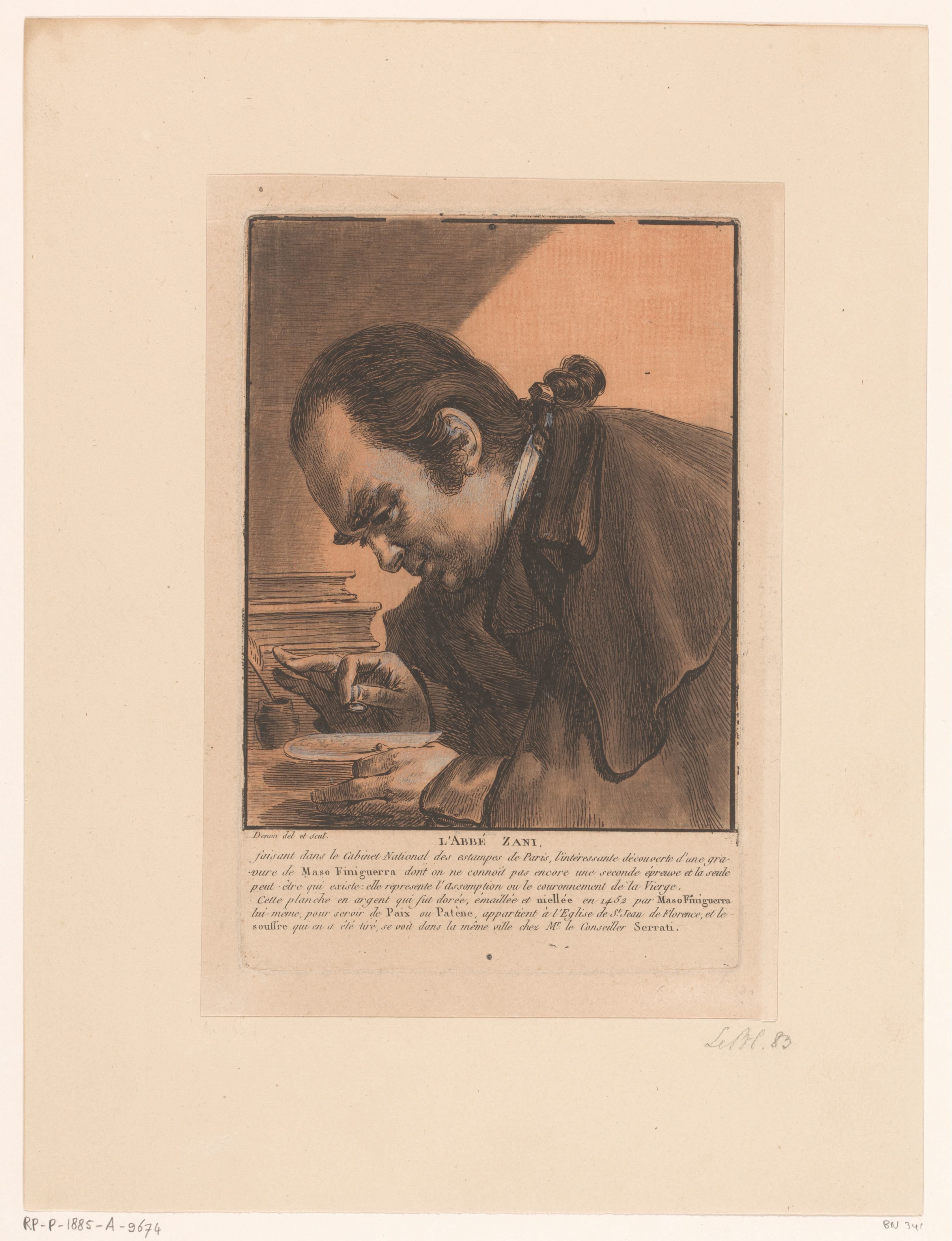 Portret van Pietro Zani