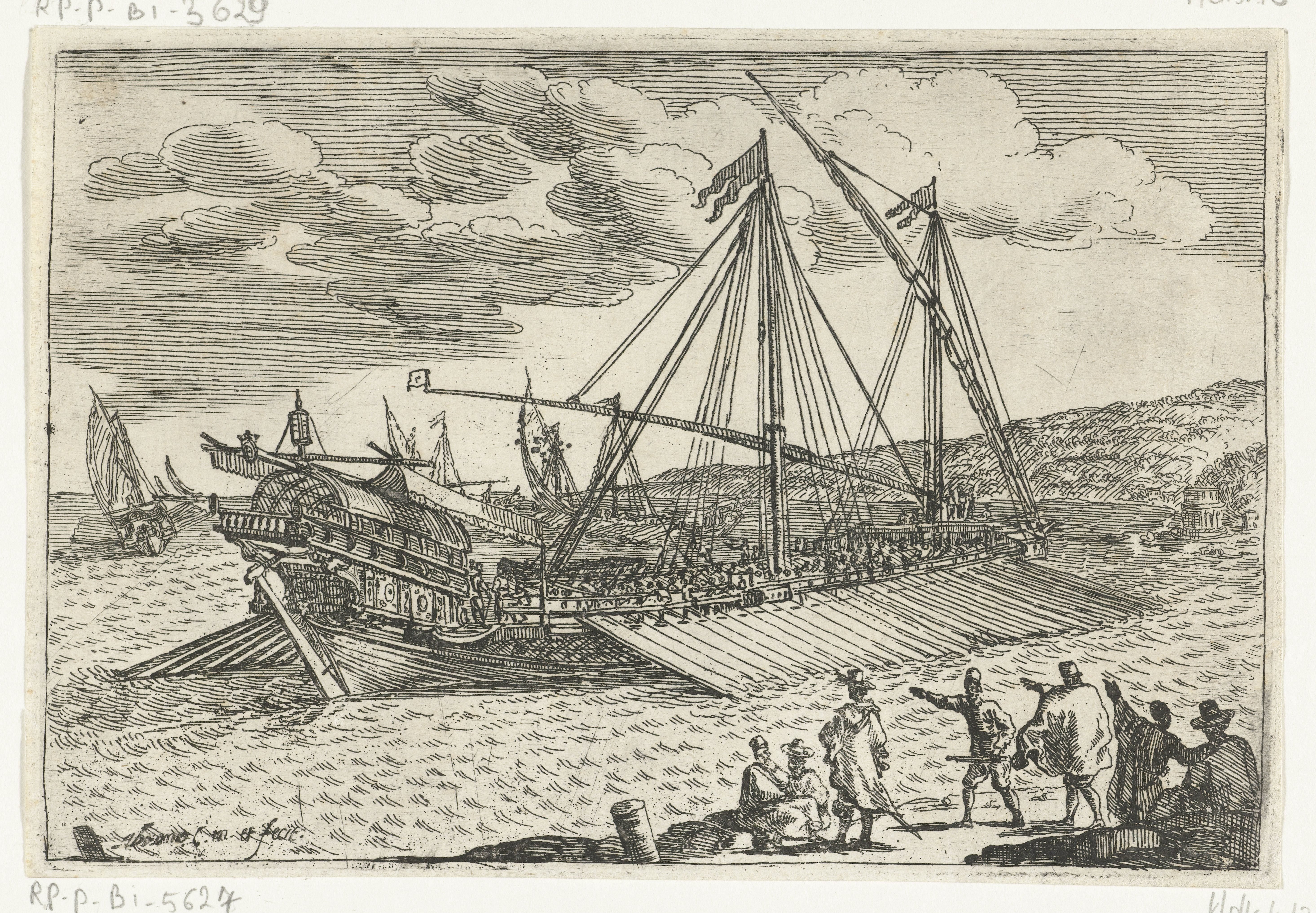 Turkse galei op zee