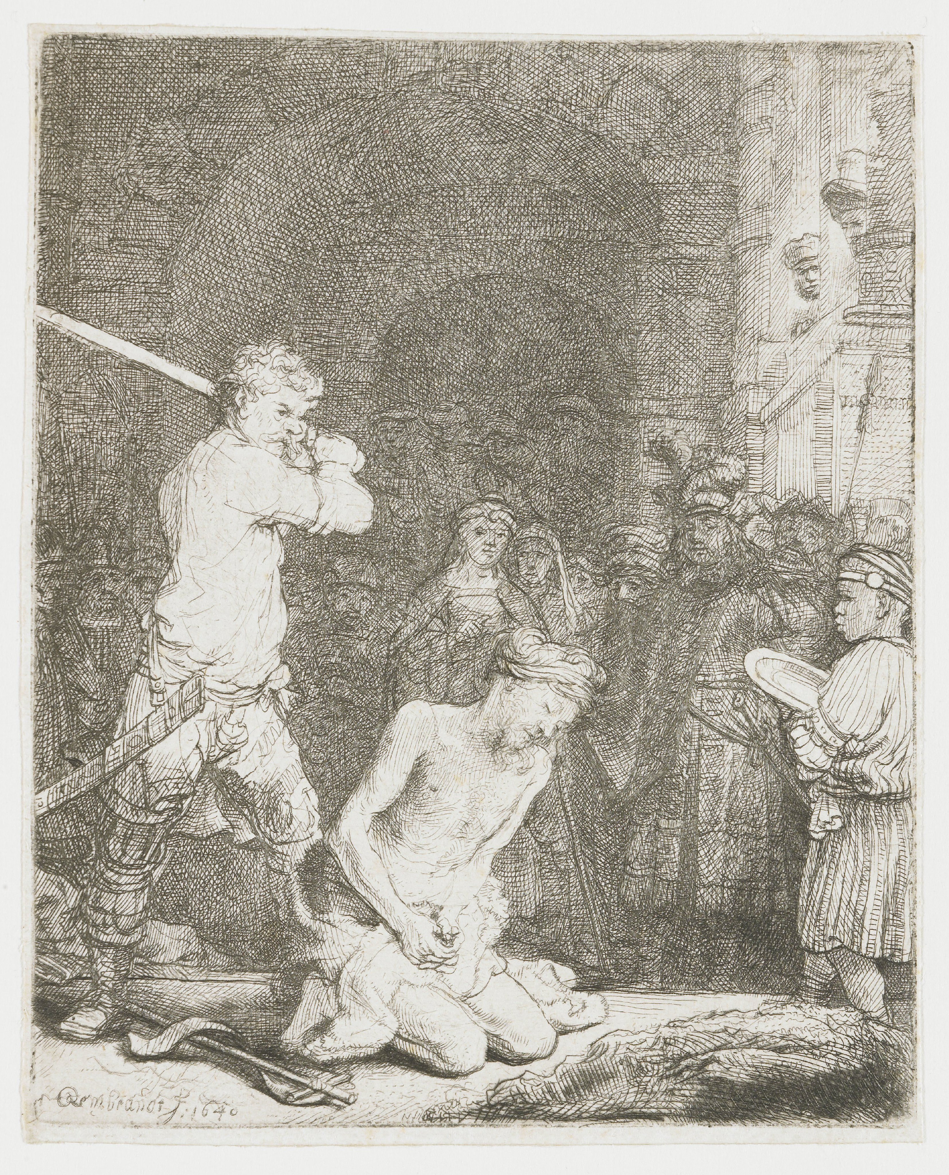 The beheading of St John the Baptist