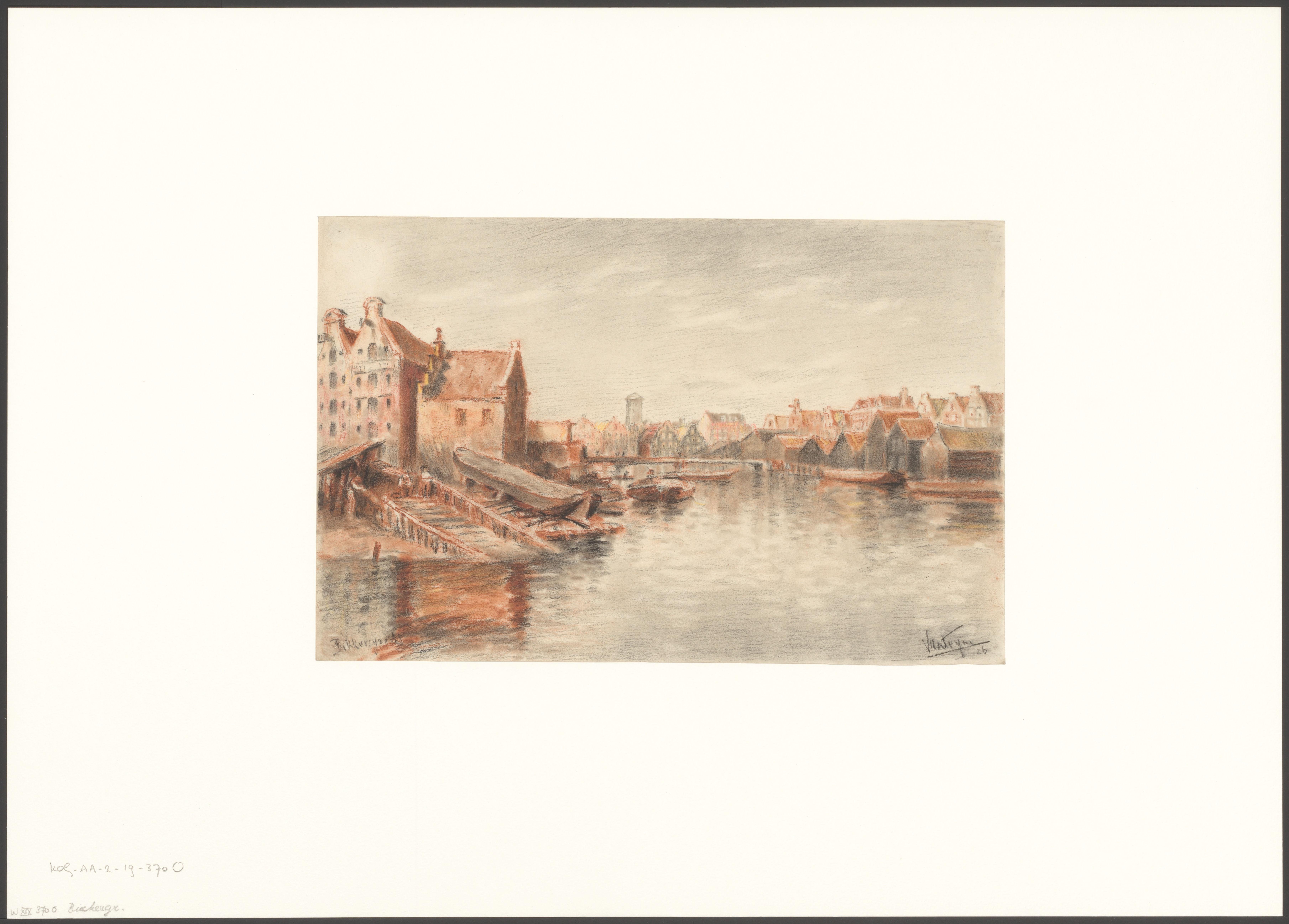Gezicht op de Bickersgracht