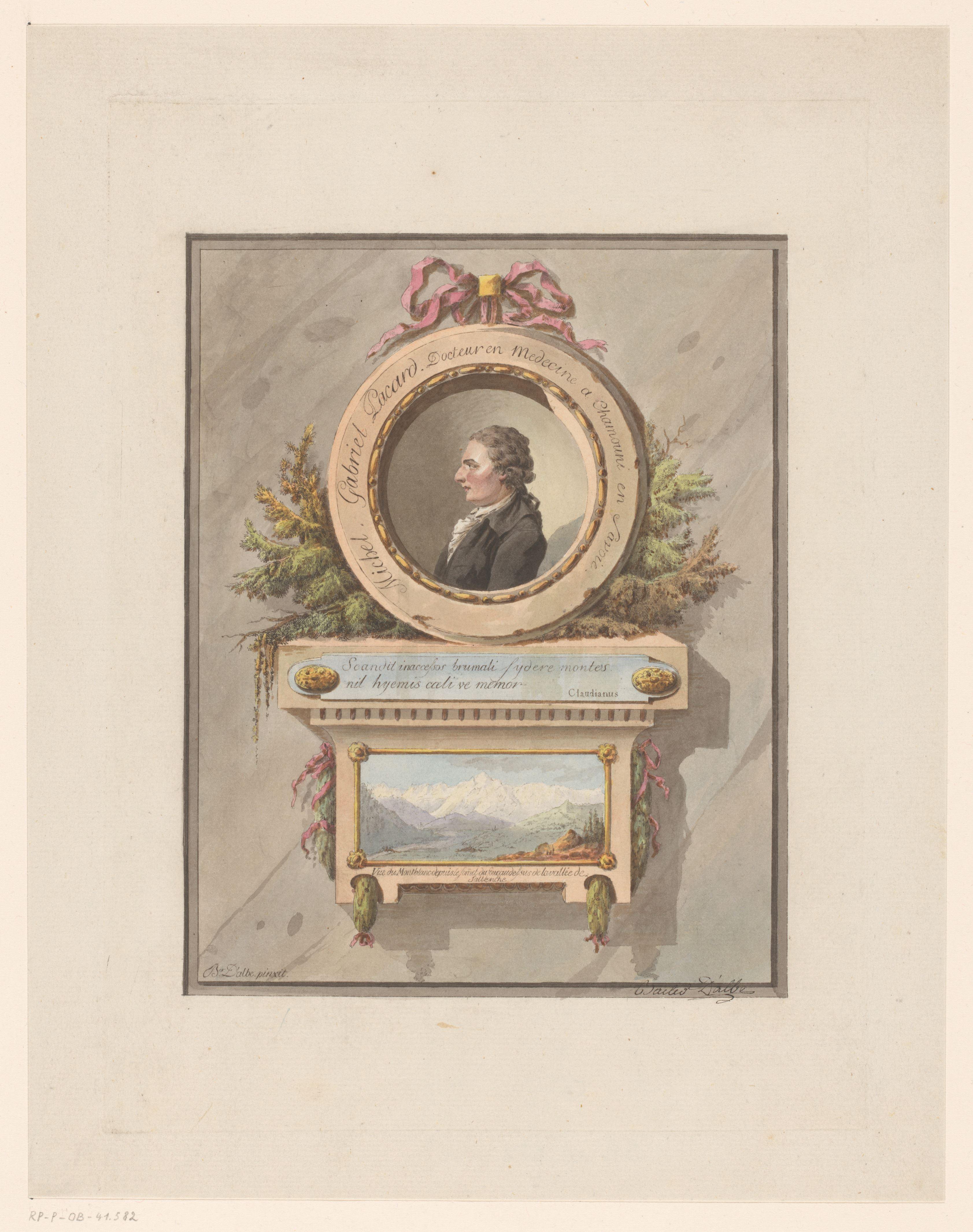Portret van Michel-Gabriel Paccard