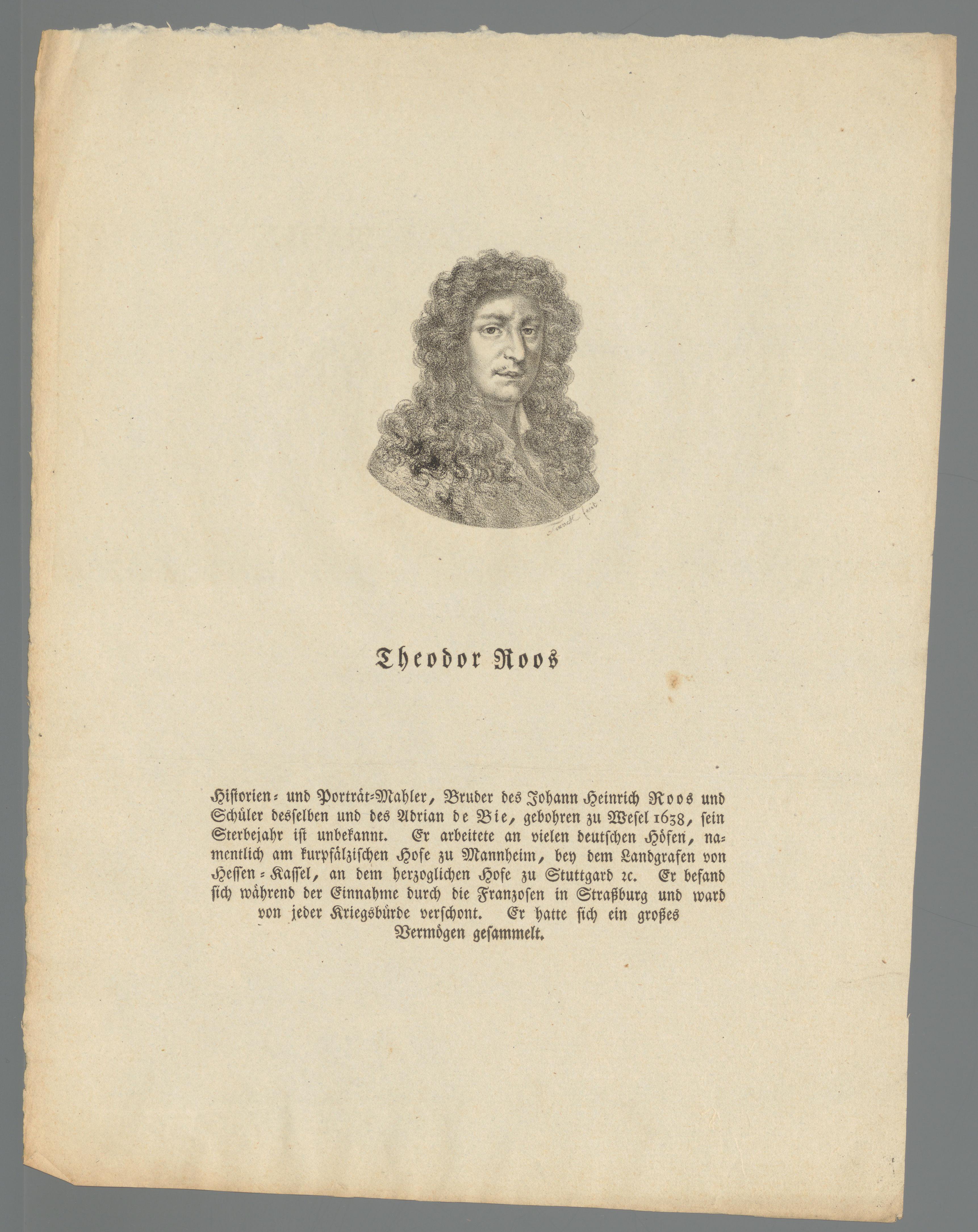 Portret van Theodor Roos