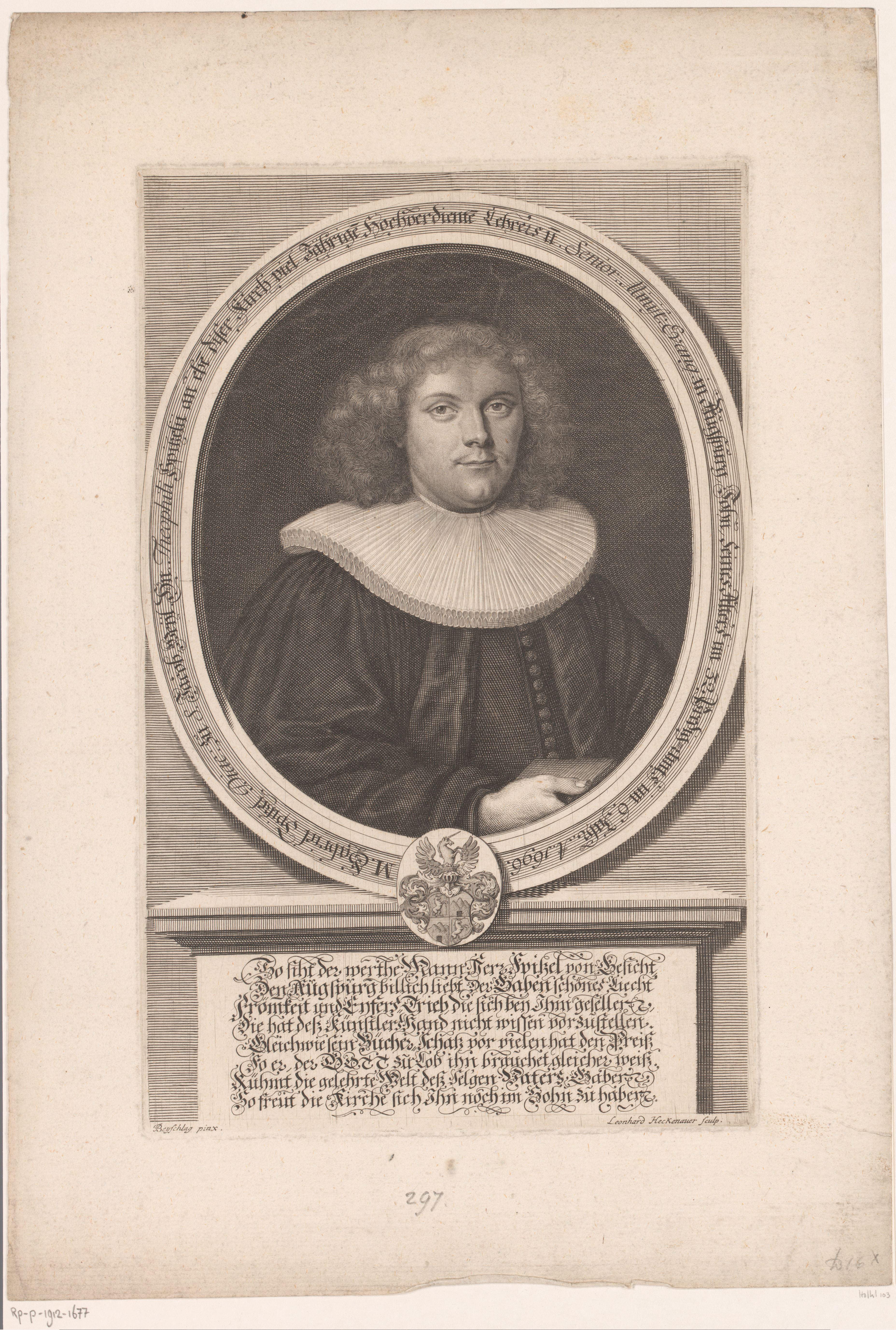 Portret van Gabriel Spitzel