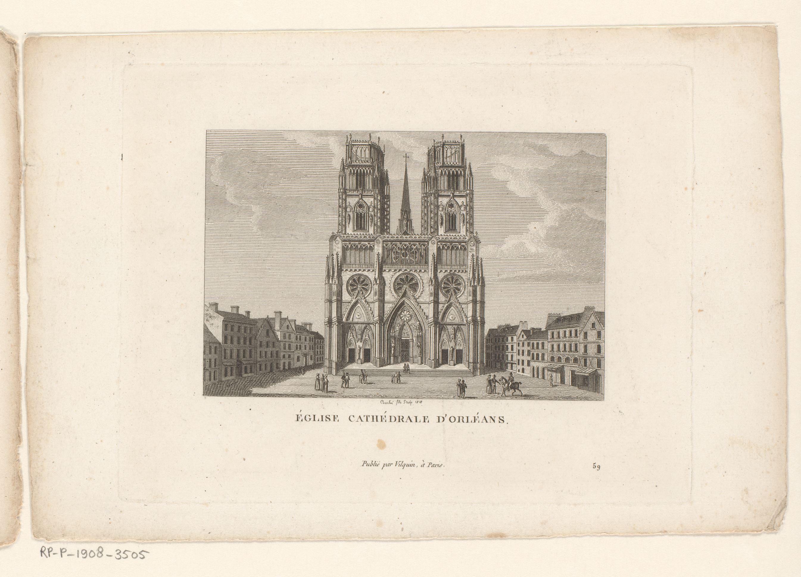 Gezicht op de Kathedraal van Orléans