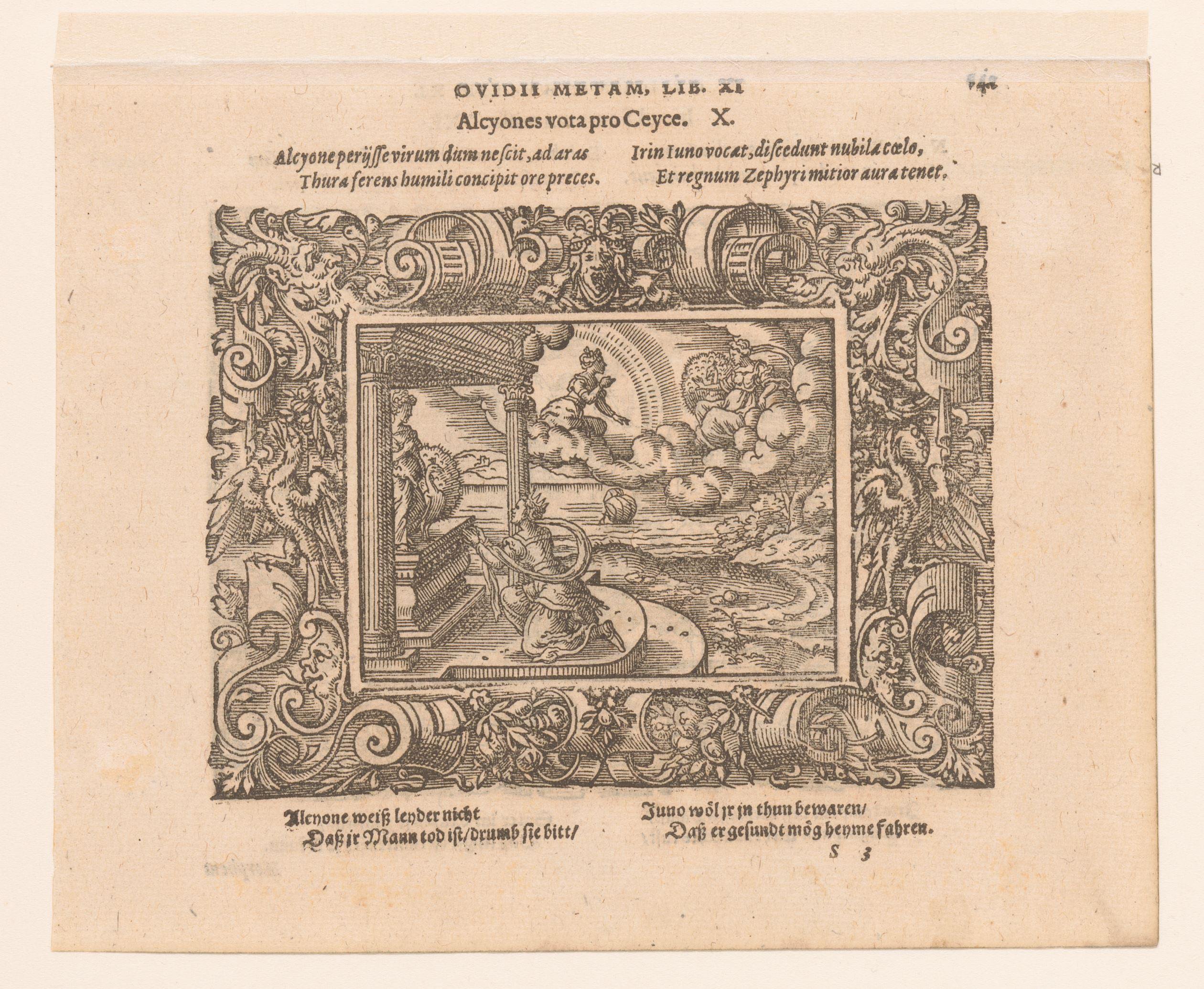 Alcyone bidt voor de veilige terugkeer van Ceyx