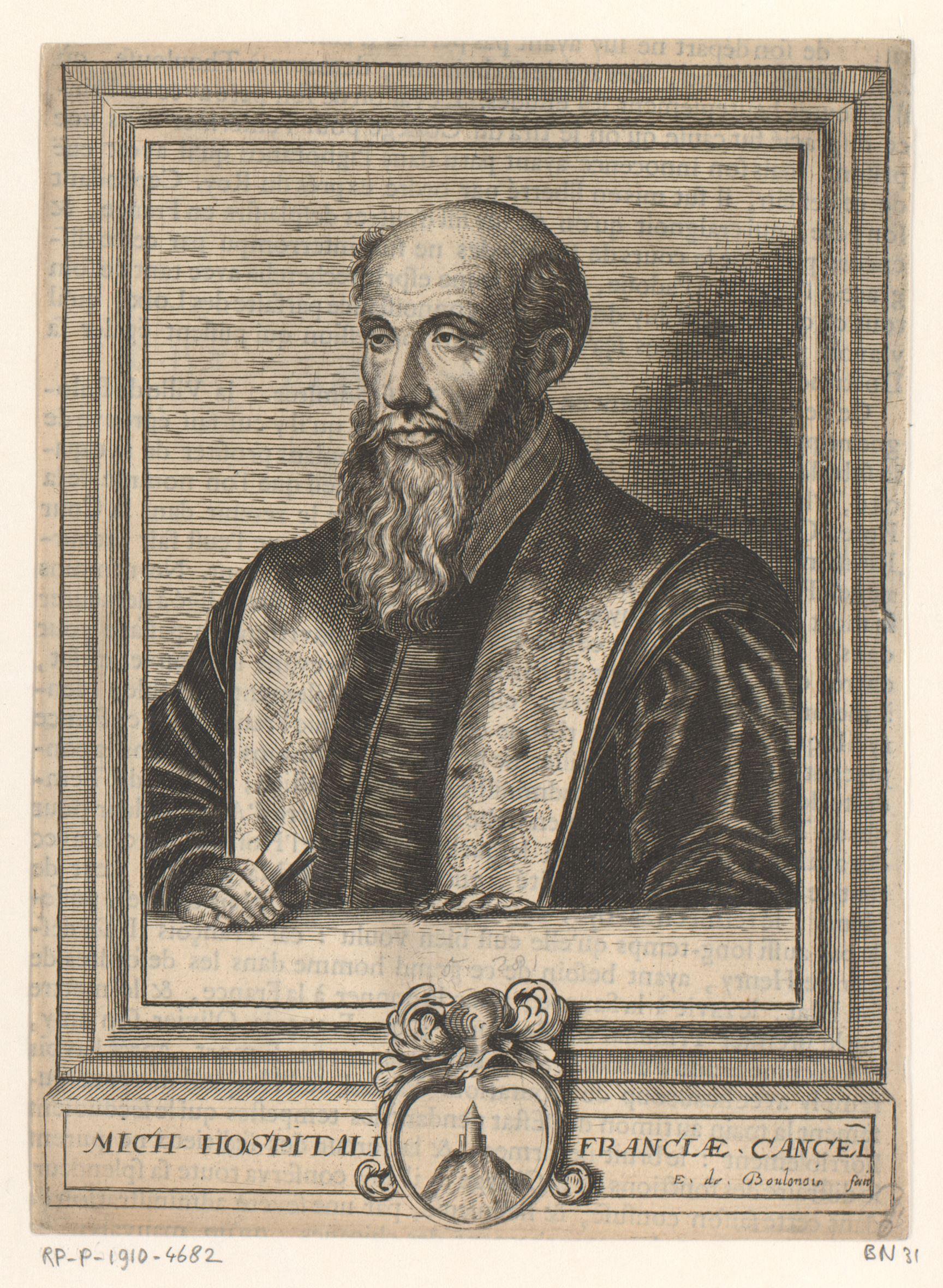 Portret van Michel de L'Hospital