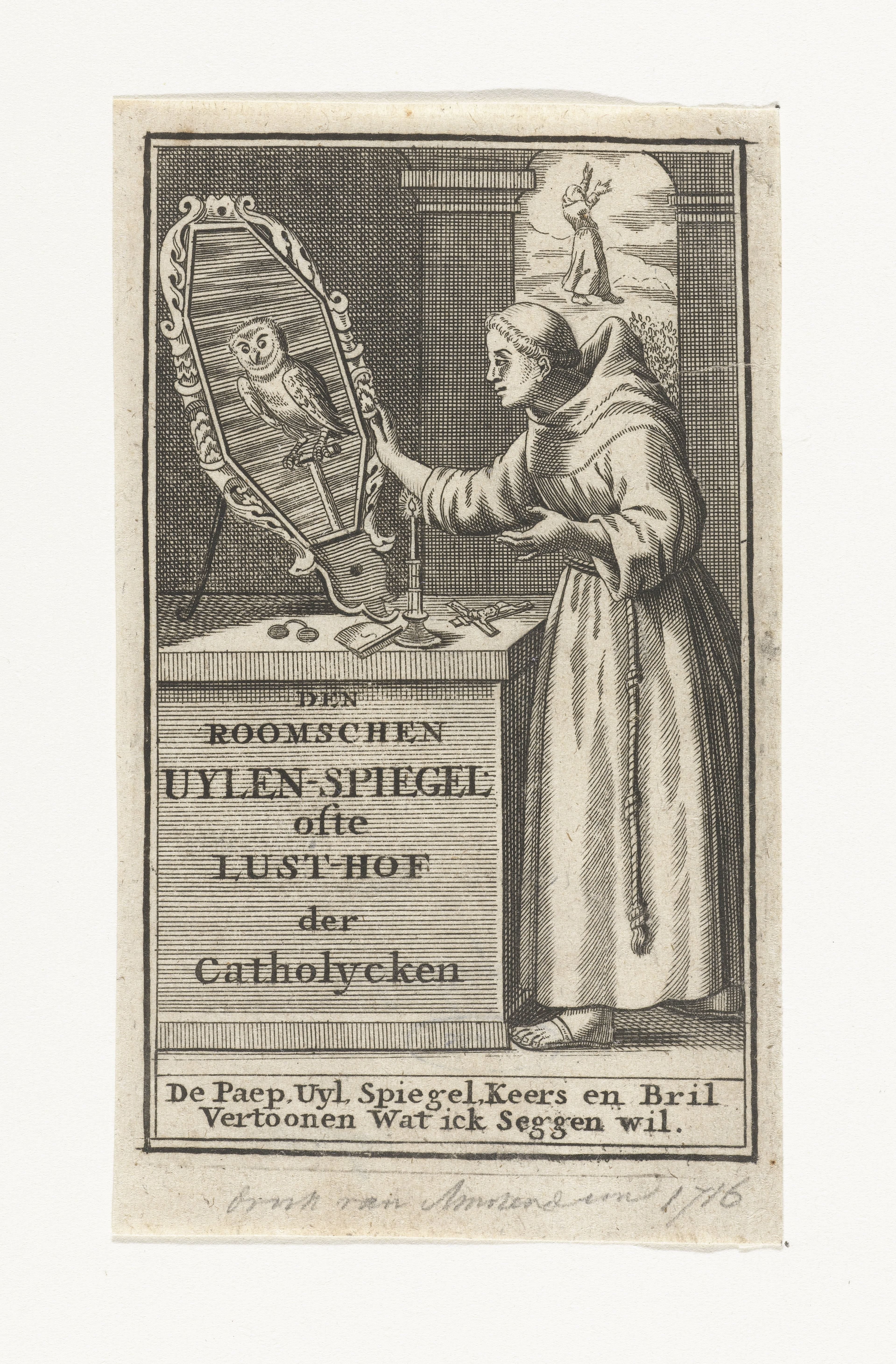 Tweede titelblad voor De Roomse Uilenspiegel