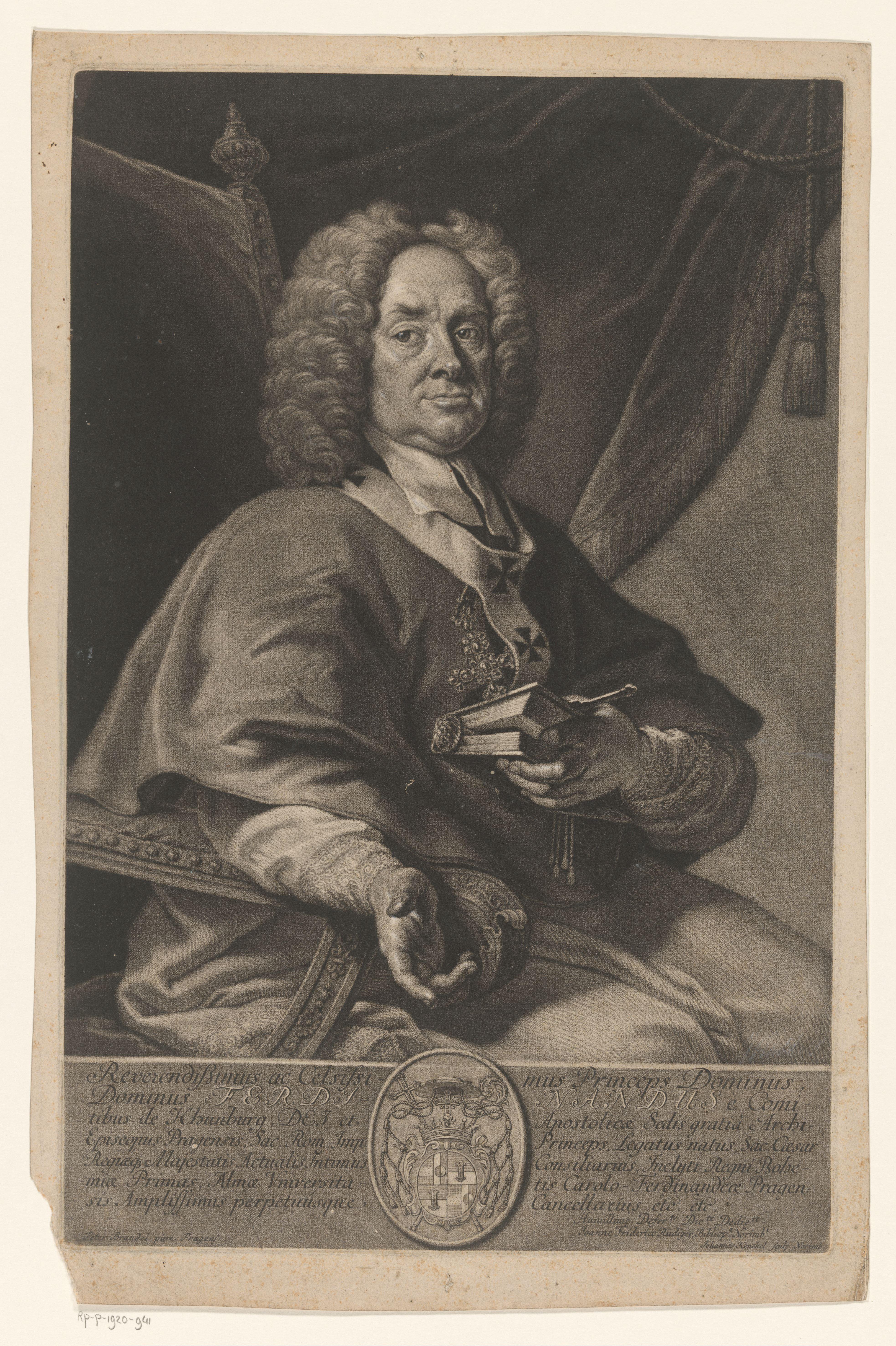 Portret van Franz Ferdinand von Kuenburg