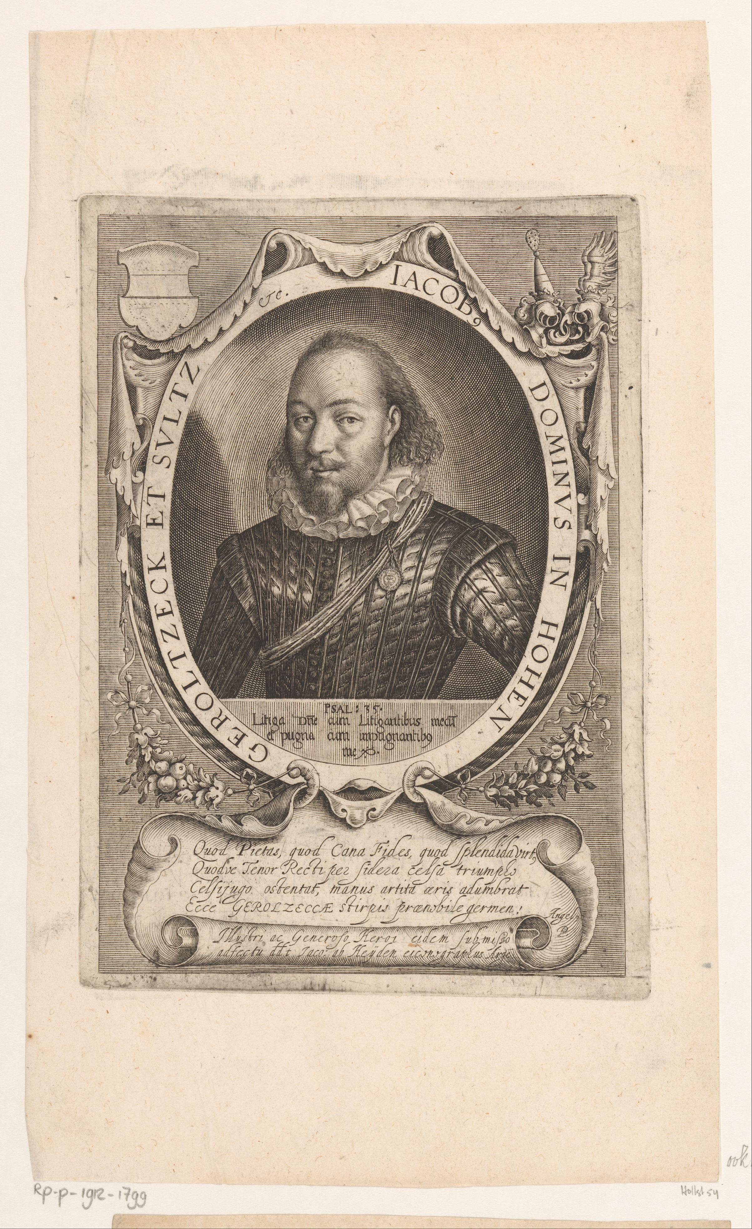 Portret van Jakob von Hohengeroldseck und Sulz