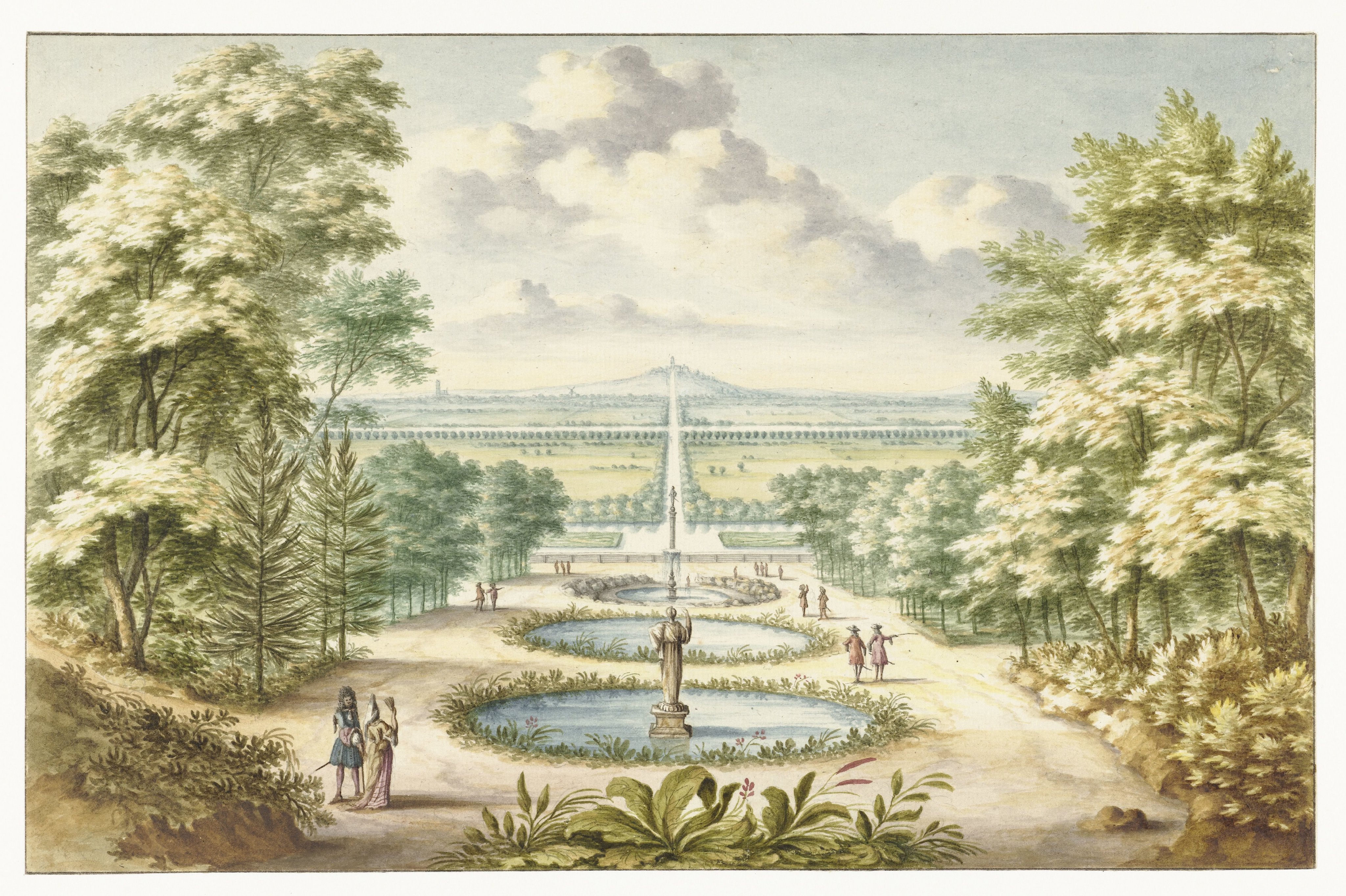 Amfitheater te Kleef, naar het Noorden gezien