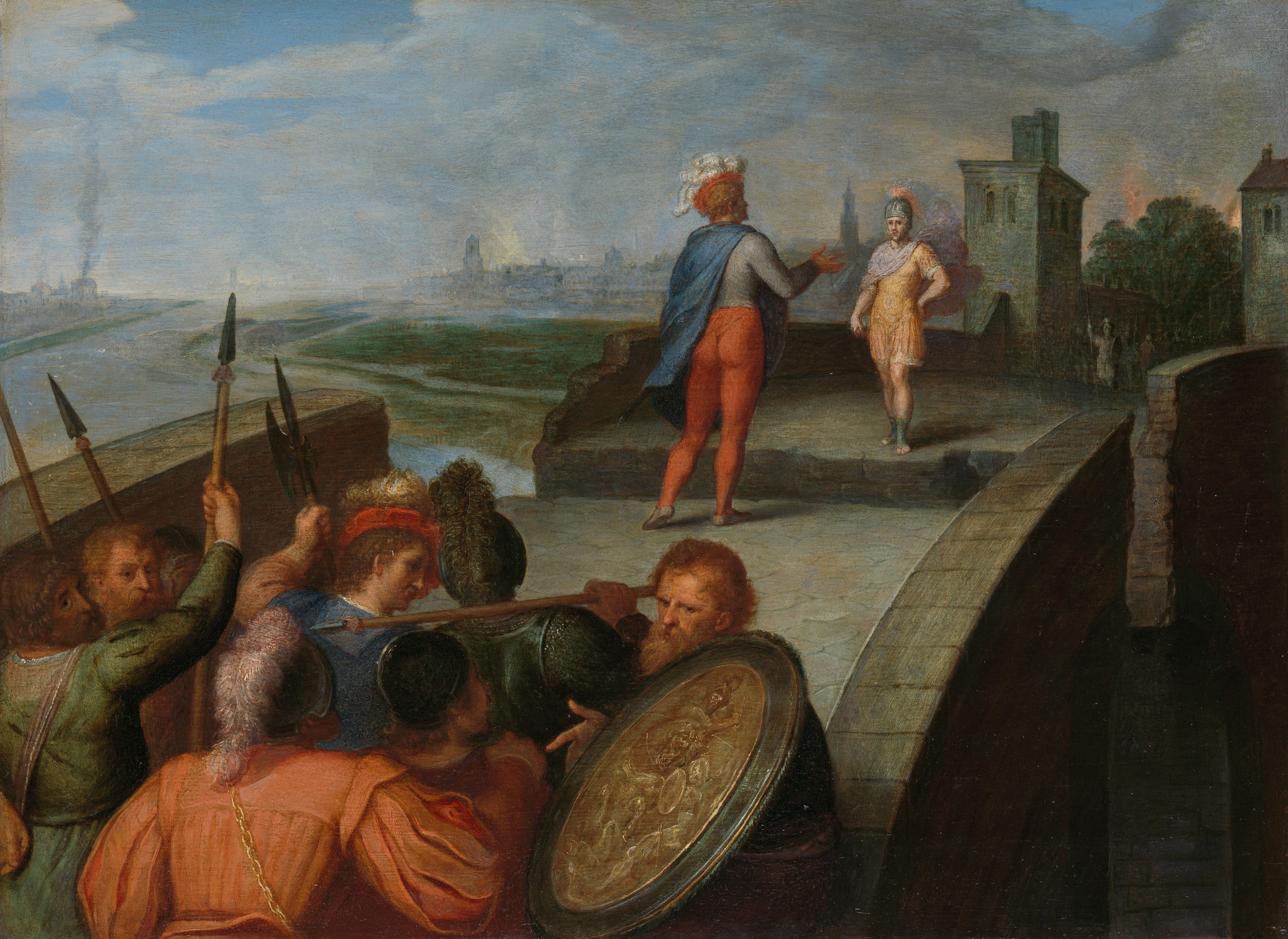 De vredesonderhandelingen tussen Julius Civilis en de Romeinse aanvoerder Cerialis