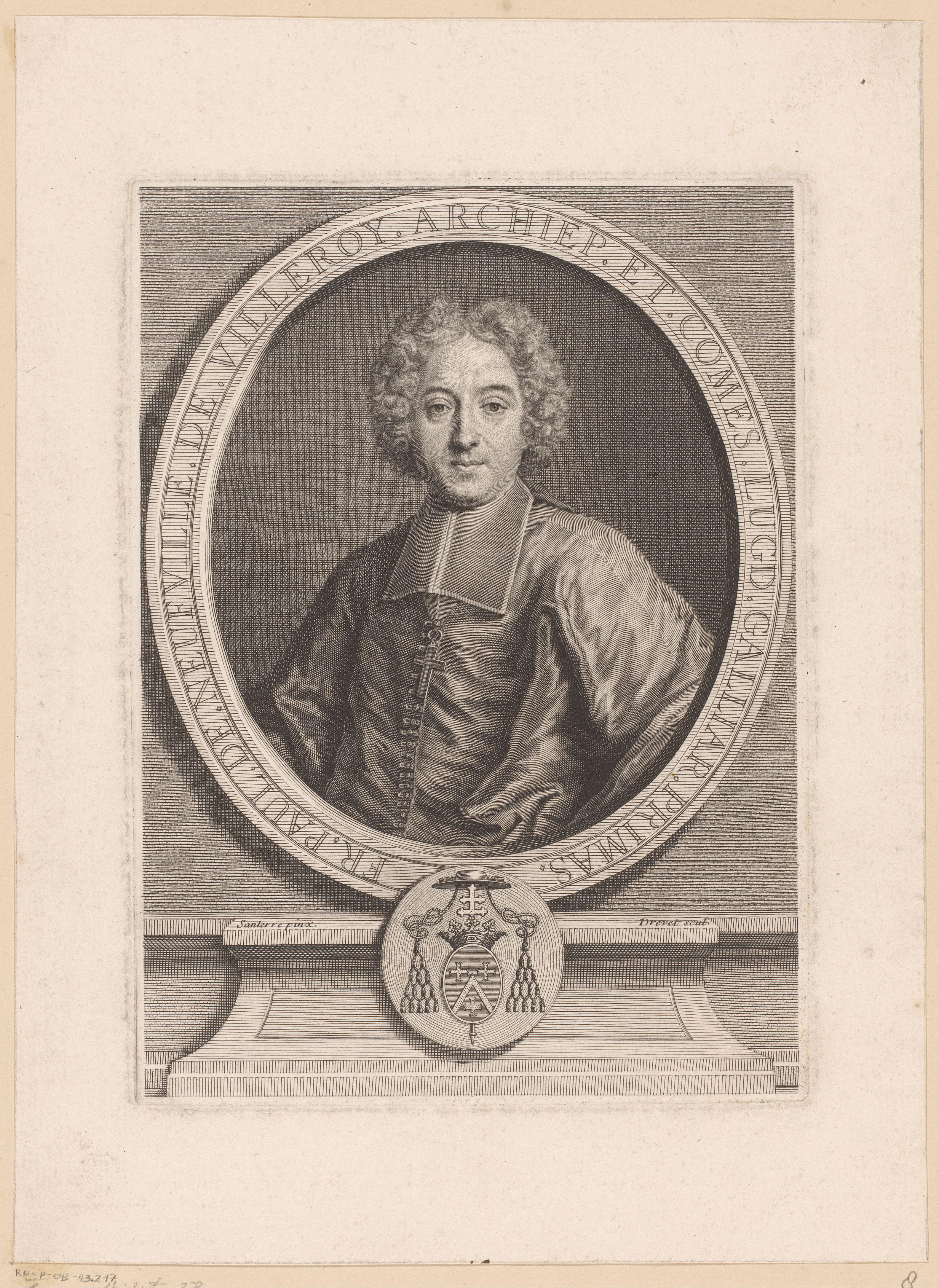 Portret van François Paul de Neufville de Villeroy