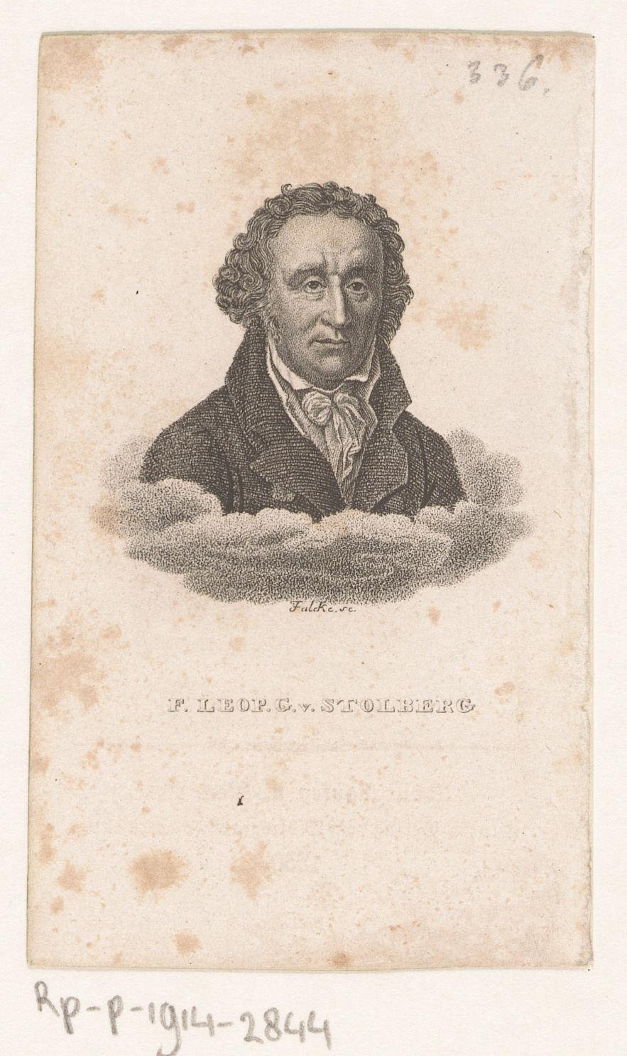 Portret van Friedrich Leopold graaf van Stolberg
