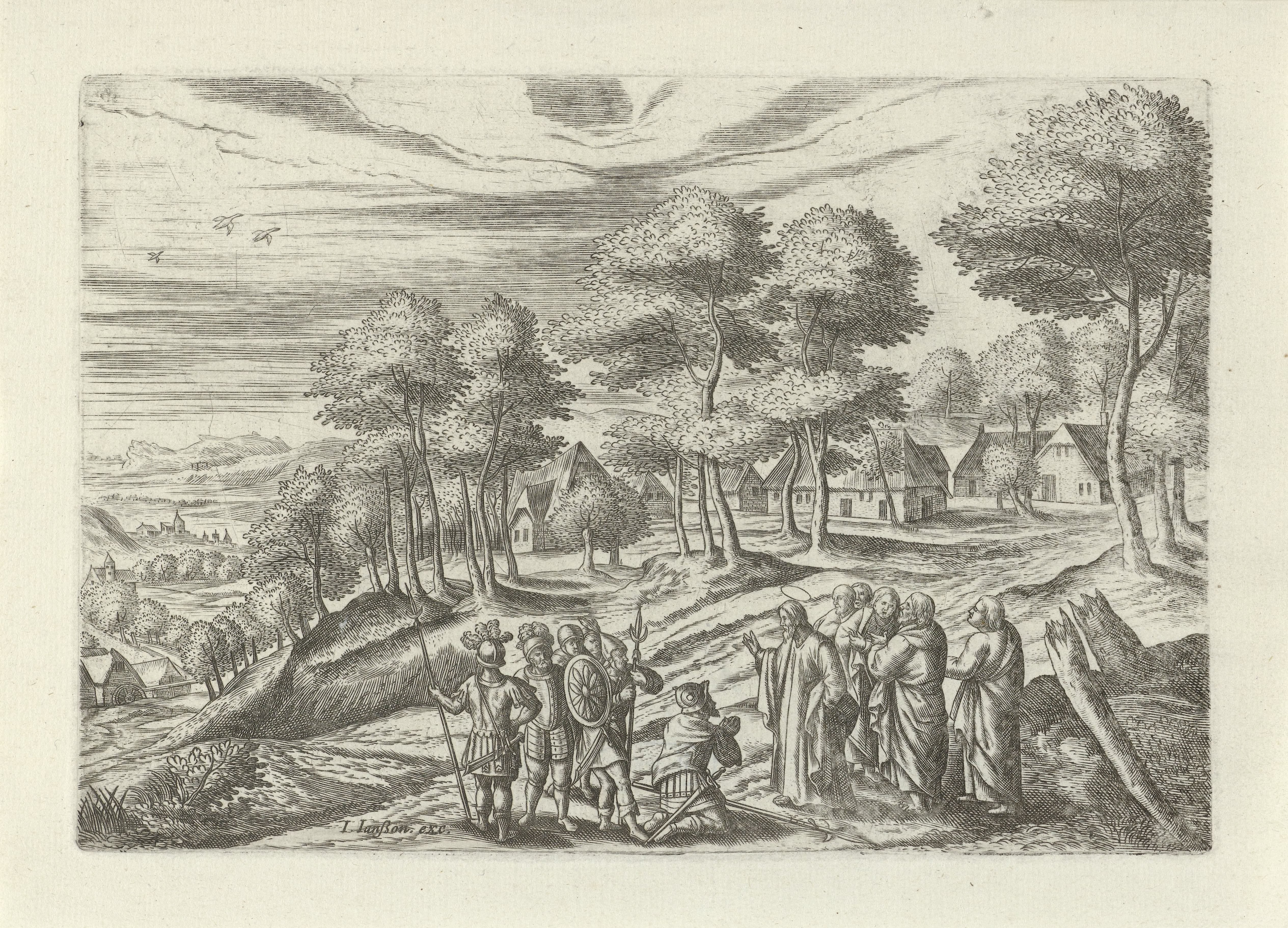 Landschap met Christus en de hoofdman van Kafarnaüm
