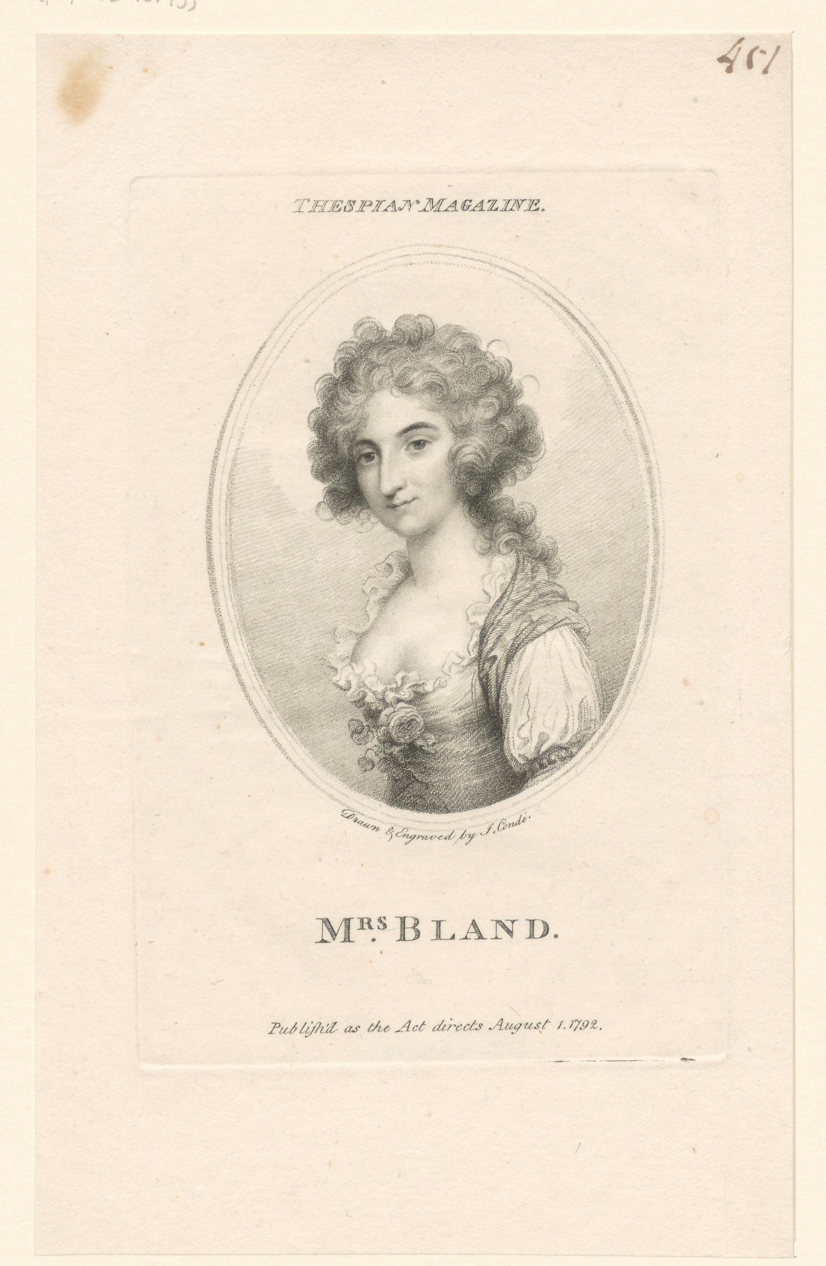 Portret van Maria Bland