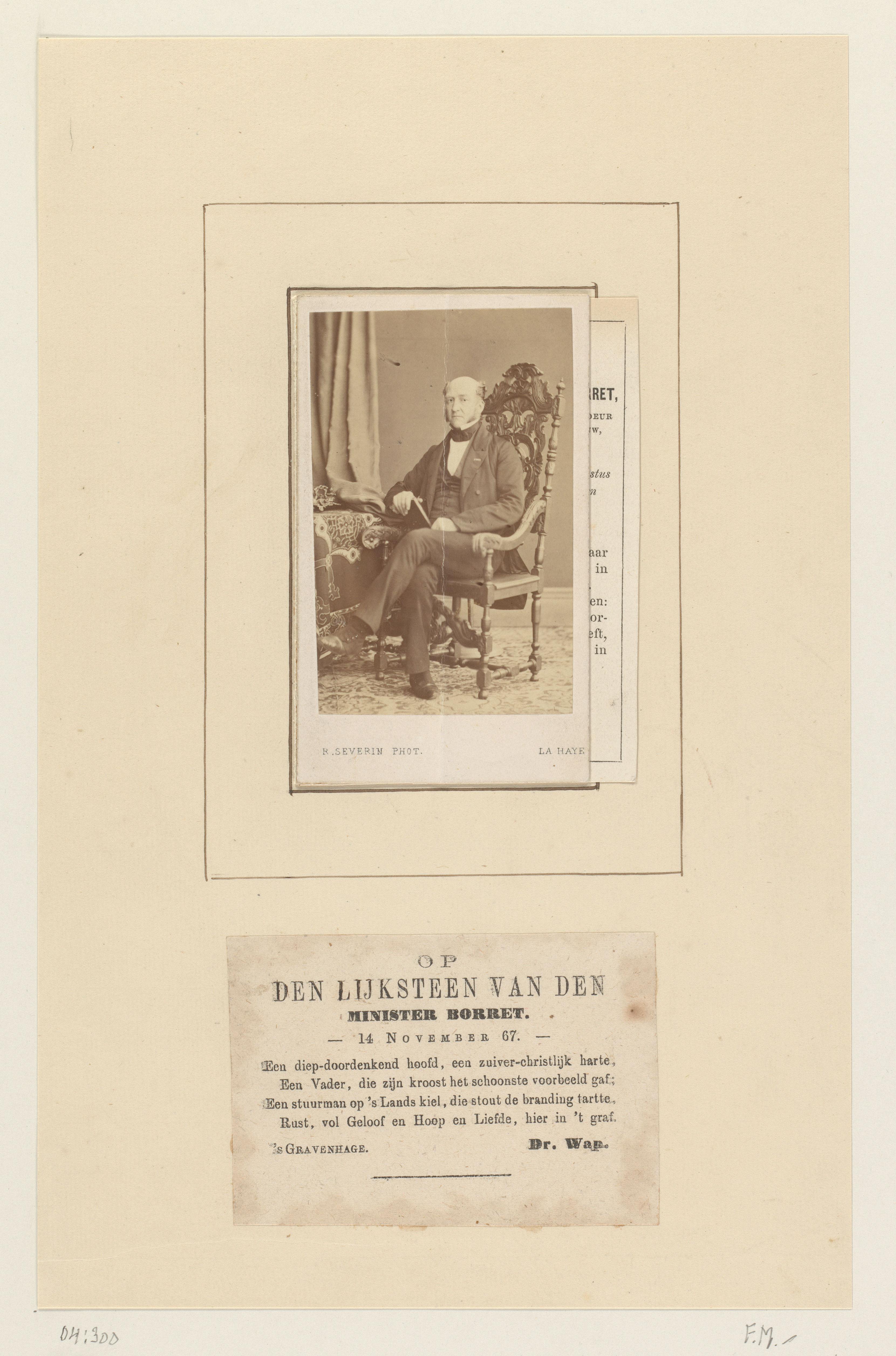 Portret van Eduardus Josephus Hubertus Borret