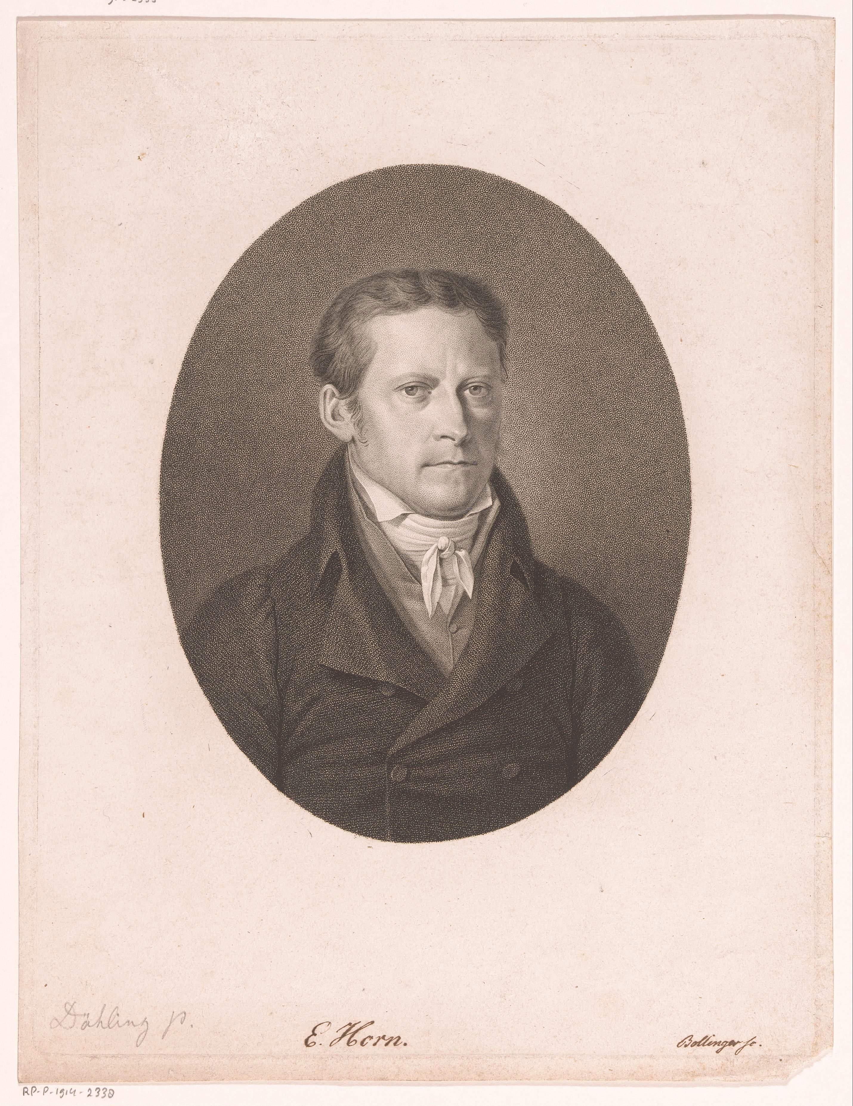 Portret van Ernst Horn