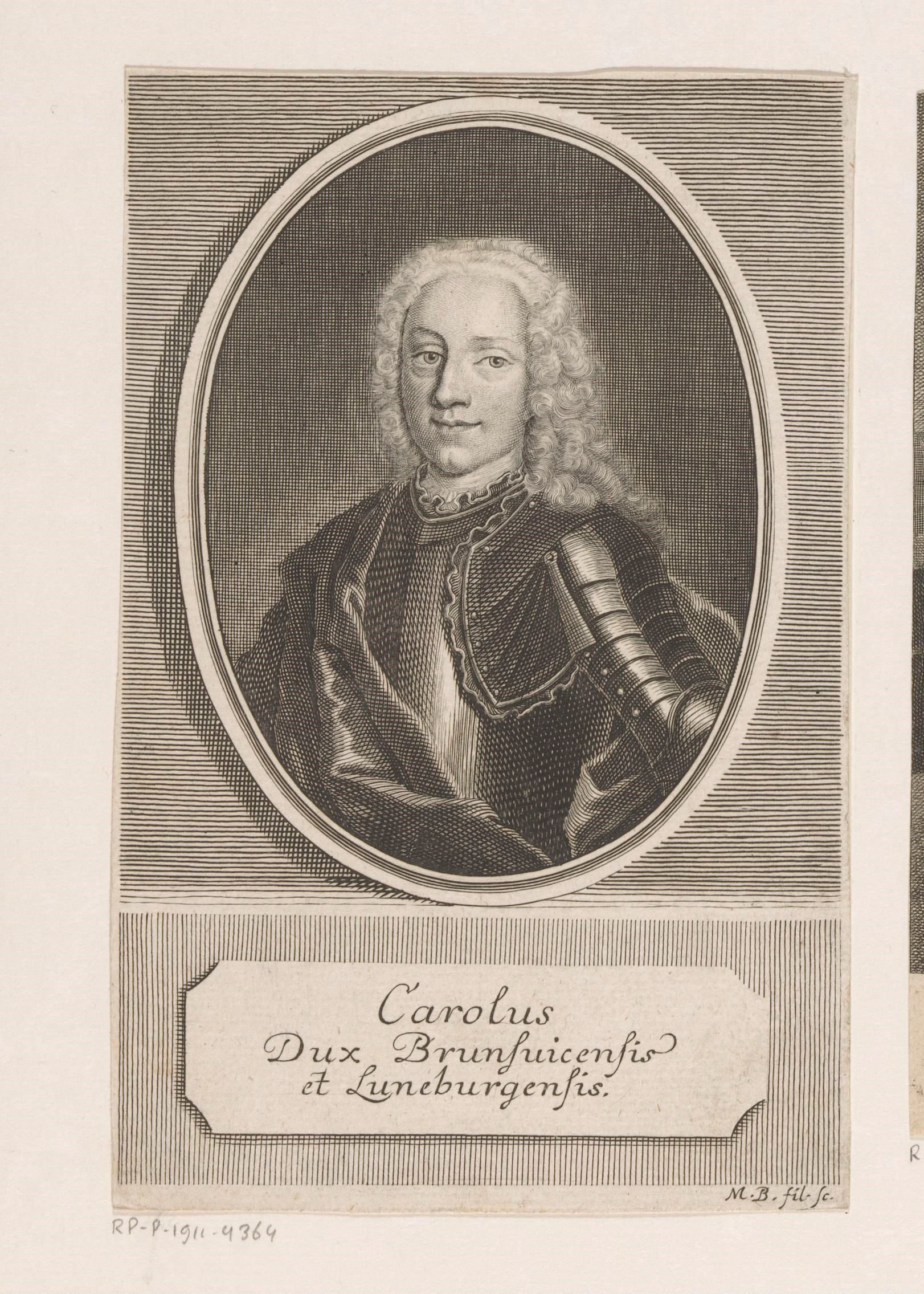 Portret van Carl I von Braunschweig-Wolfenbüttel