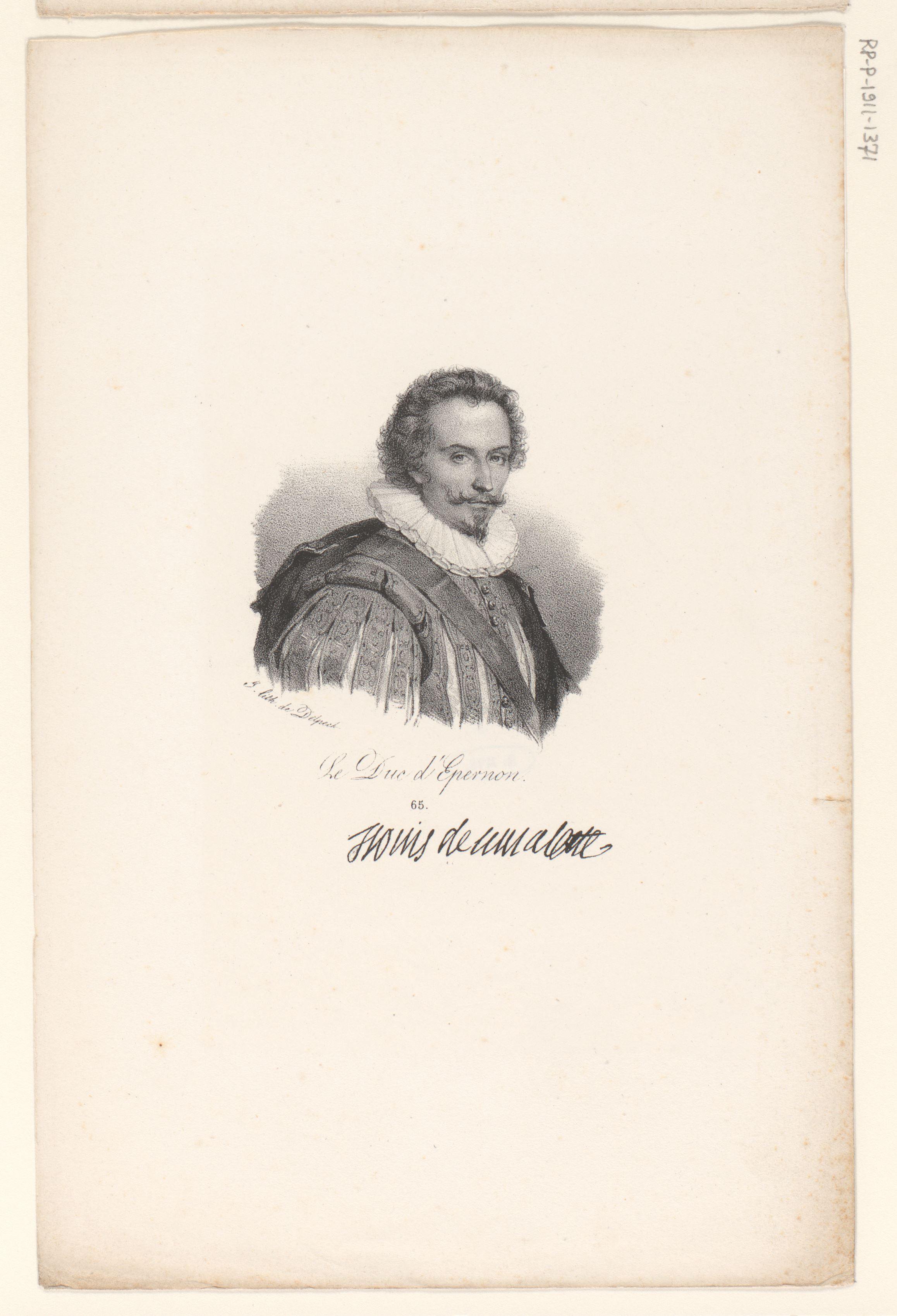 Portret van Jean-Louis de Nogaret de La Valette